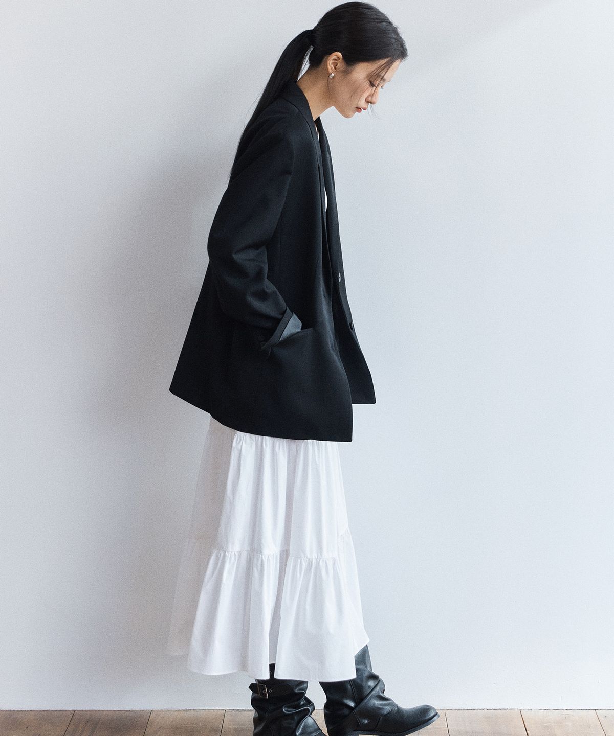 미쏘(MIXXO) 캉캉 롱 스커트