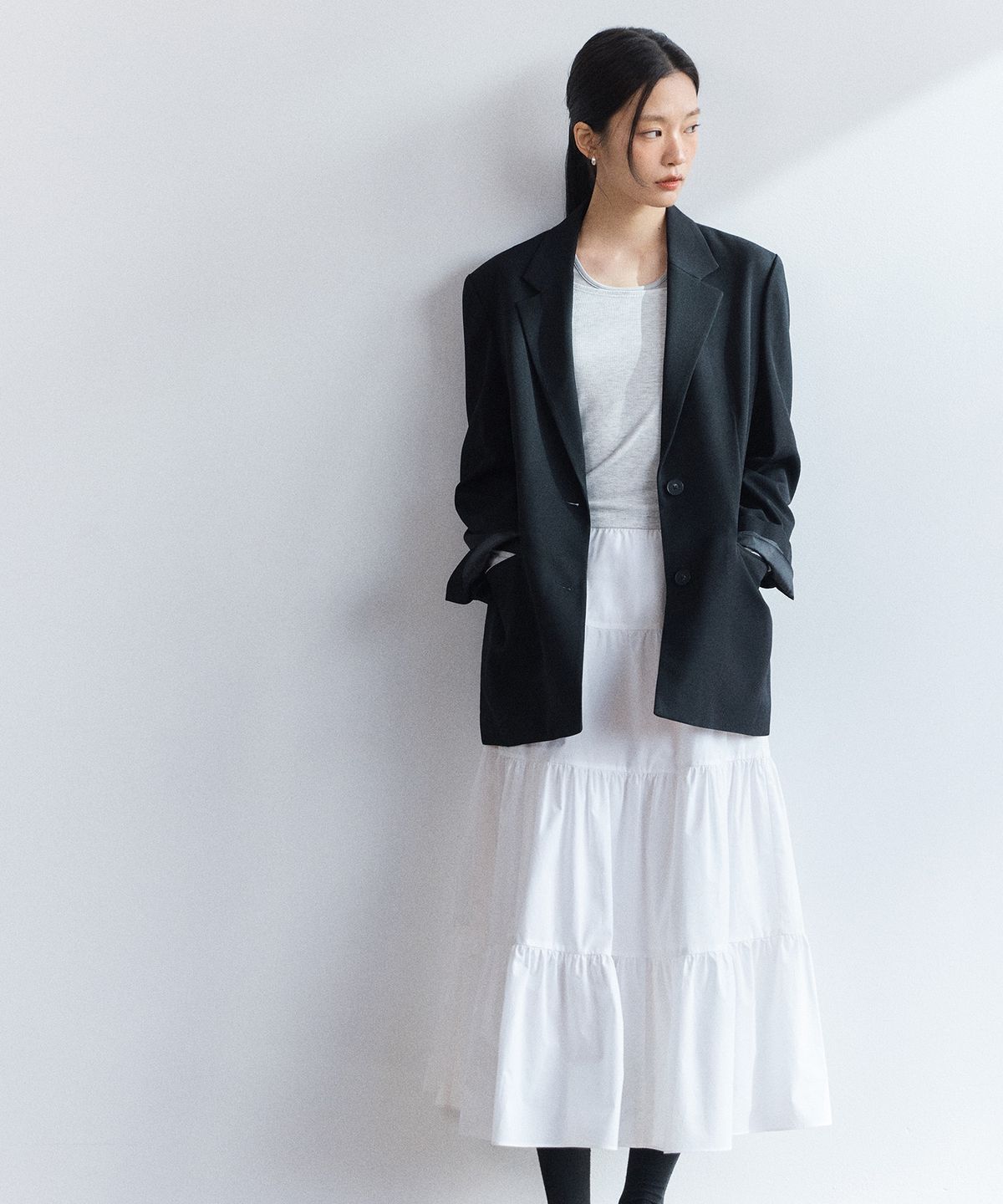 미쏘(MIXXO) 캉캉 롱 스커트