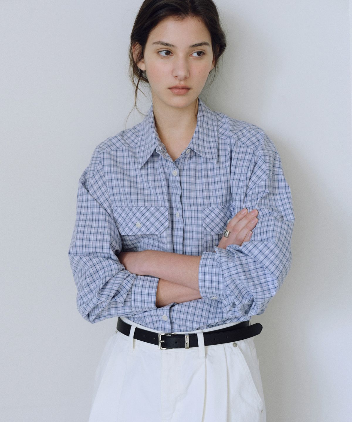 유라고(URAGO) Two pocket check shirt
