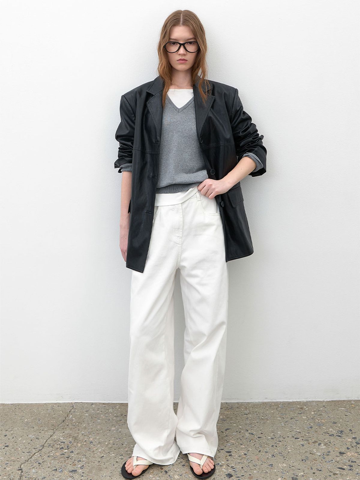 아틀리에 나인(ATELIER NAIN) WASHING CURVED COLOR DENIM PANTS (PT-5741)