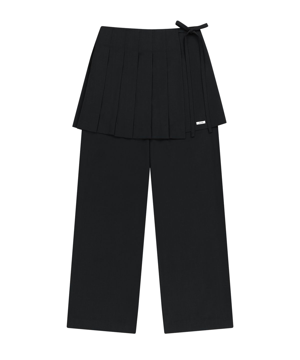 마리떼 프랑소와 저버(MARITHÉ + FRANҪOIS GIRBAUD) W LAYERED PLEATS SKIRT PANTS black