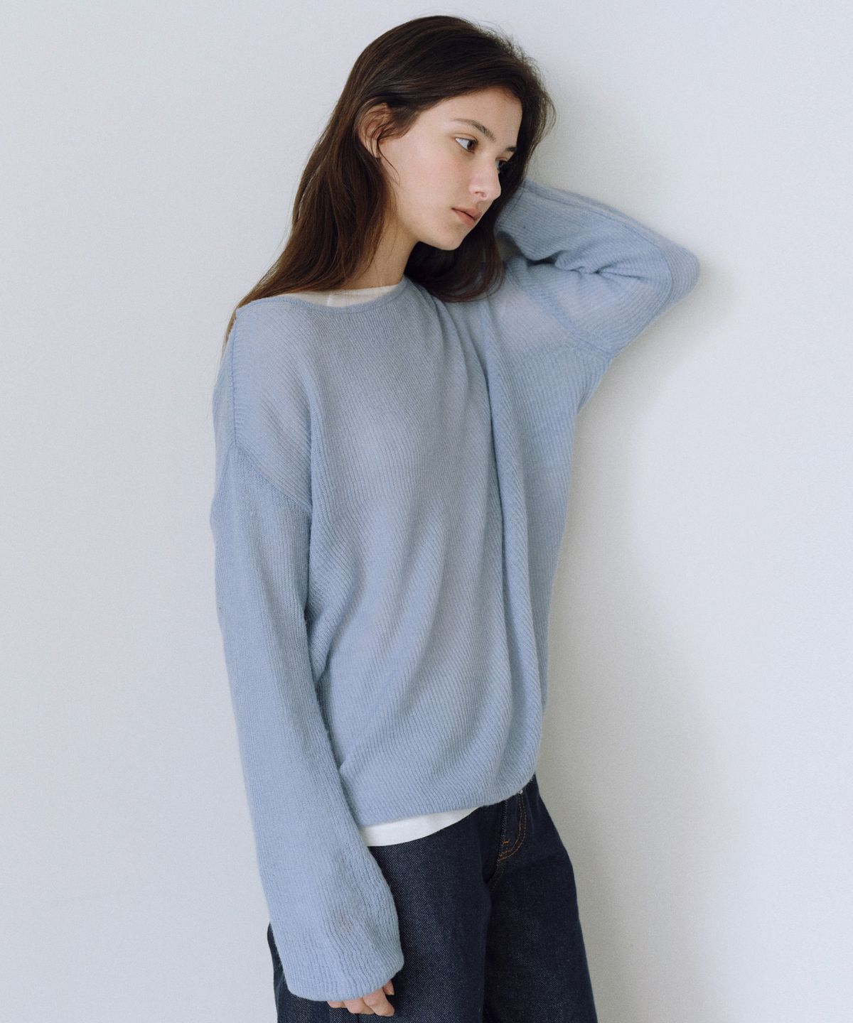 유라고(URAGO) Lea wool boatneck knit