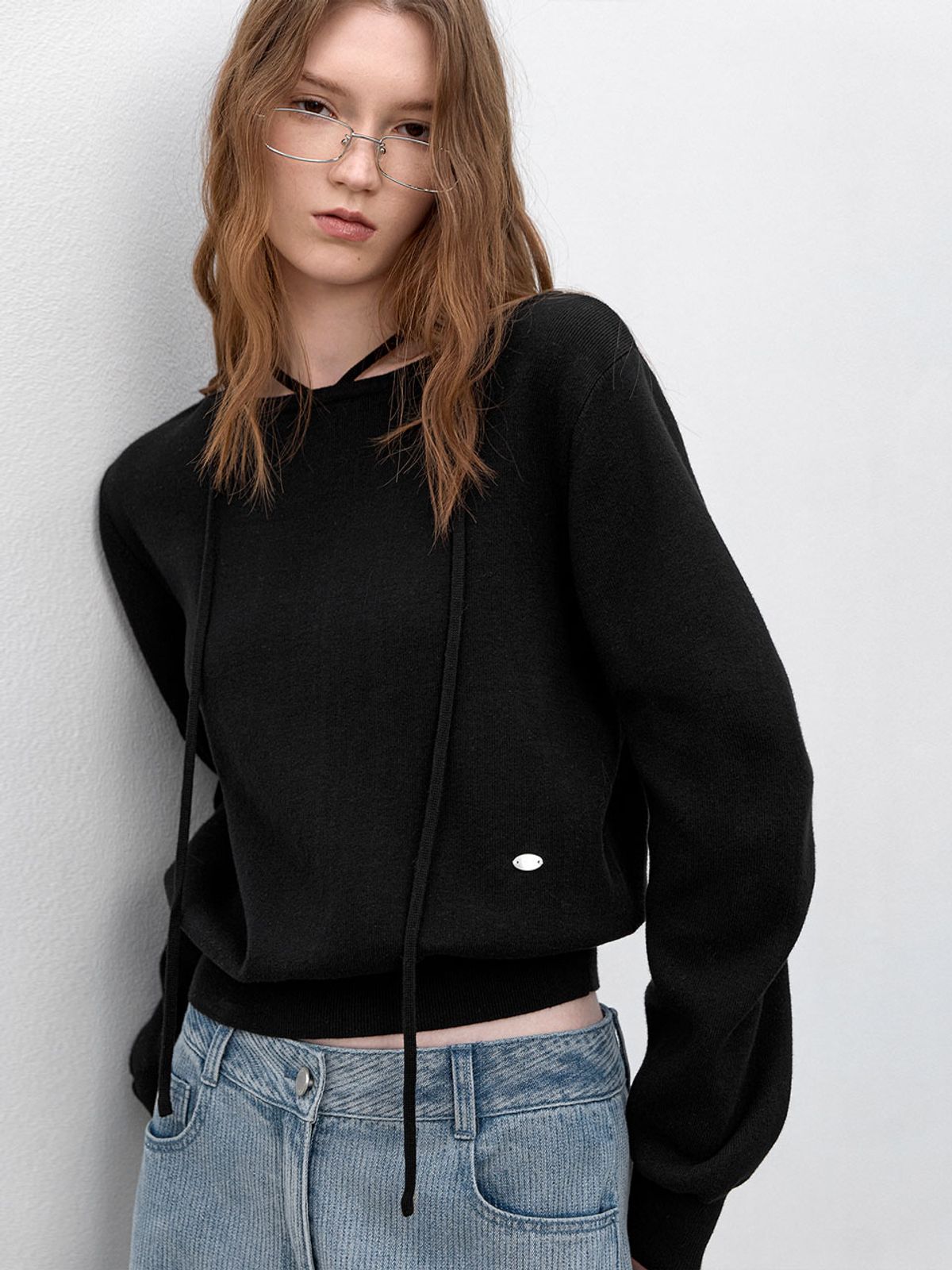 아틀리에 나인(ATELIER NAIN) STRING BOAT NECK VOLUME KNIT S (T-7178)