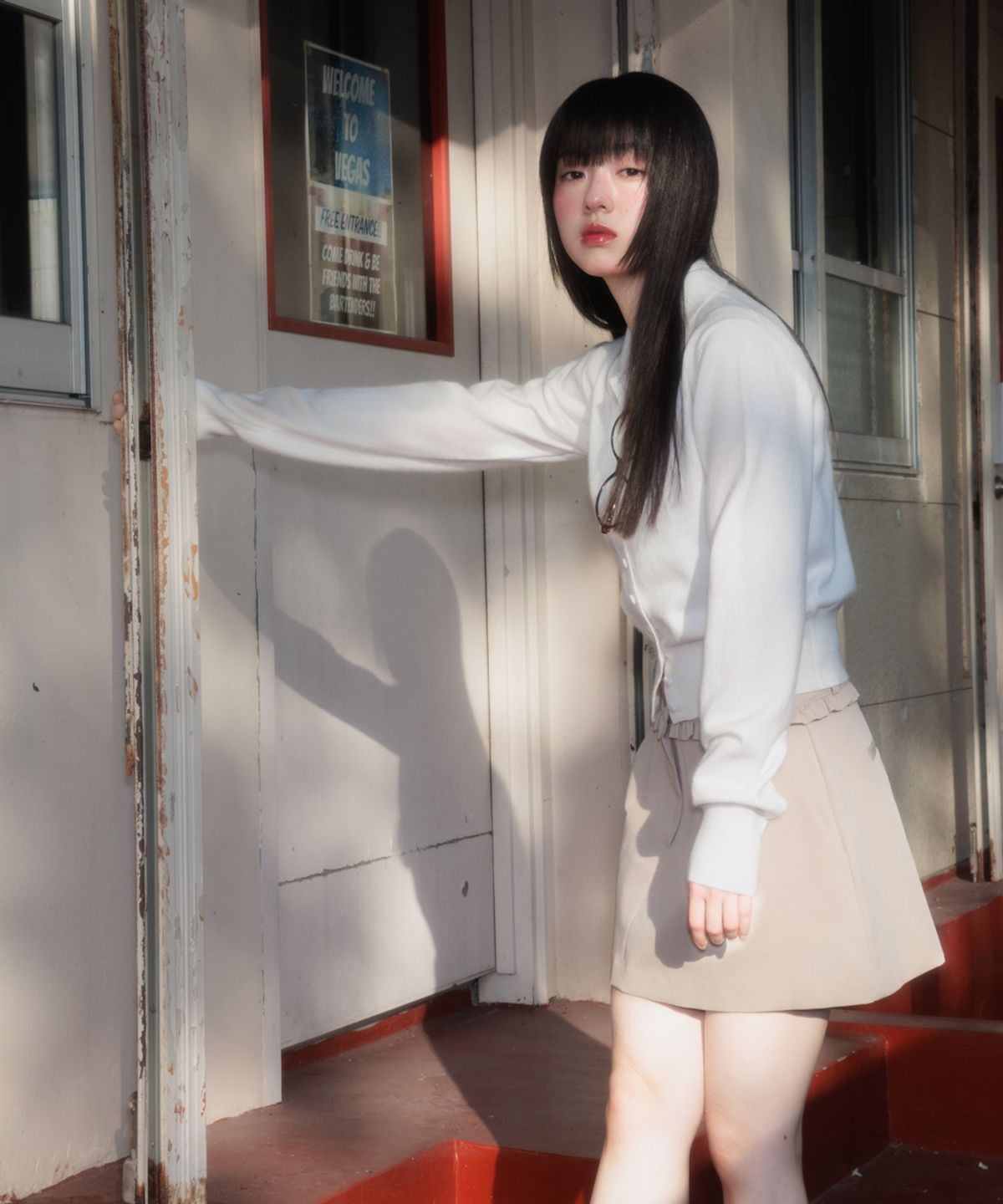 로제프란츠(ROSEFRANTZ) Fabric Button Collar Cardigan [Ivory]