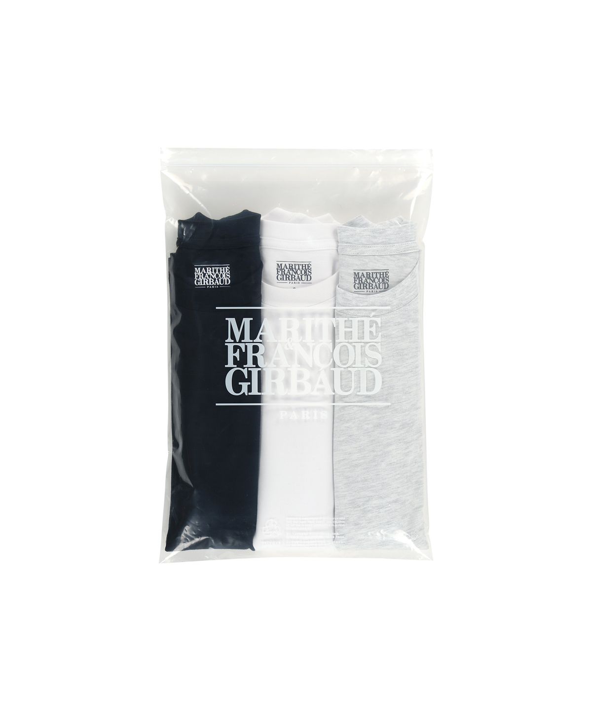 마리떼 프랑소와 저버(MARITHÉ + FRANҪOIS GIRBAUD) 3PACK LETTERING LOGO TEE mix