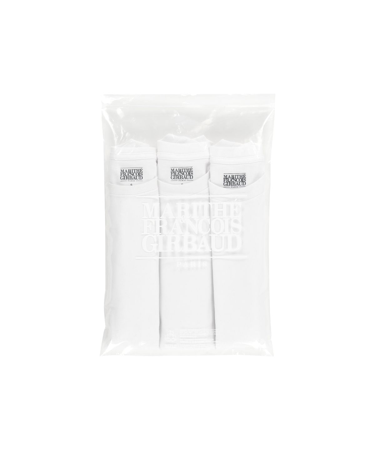 마리떼 프랑소와 저버(MARITHÉ + FRANҪOIS GIRBAUD) 3PACK LETTERING LOGO TEE white