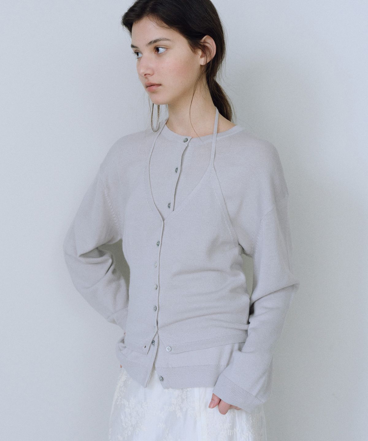 유라고(URAGO) Monet round button cardigan