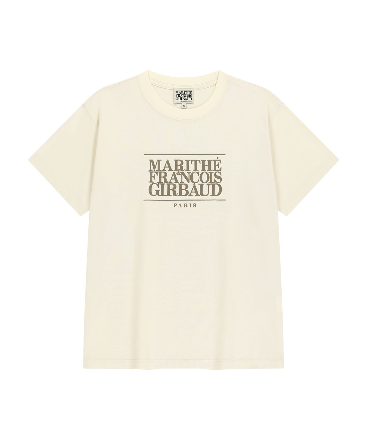 마리떼 프랑소와 저버(MARITHÉ + FRANҪOIS GIRBAUD) CLASSIC LOGO TEE cream