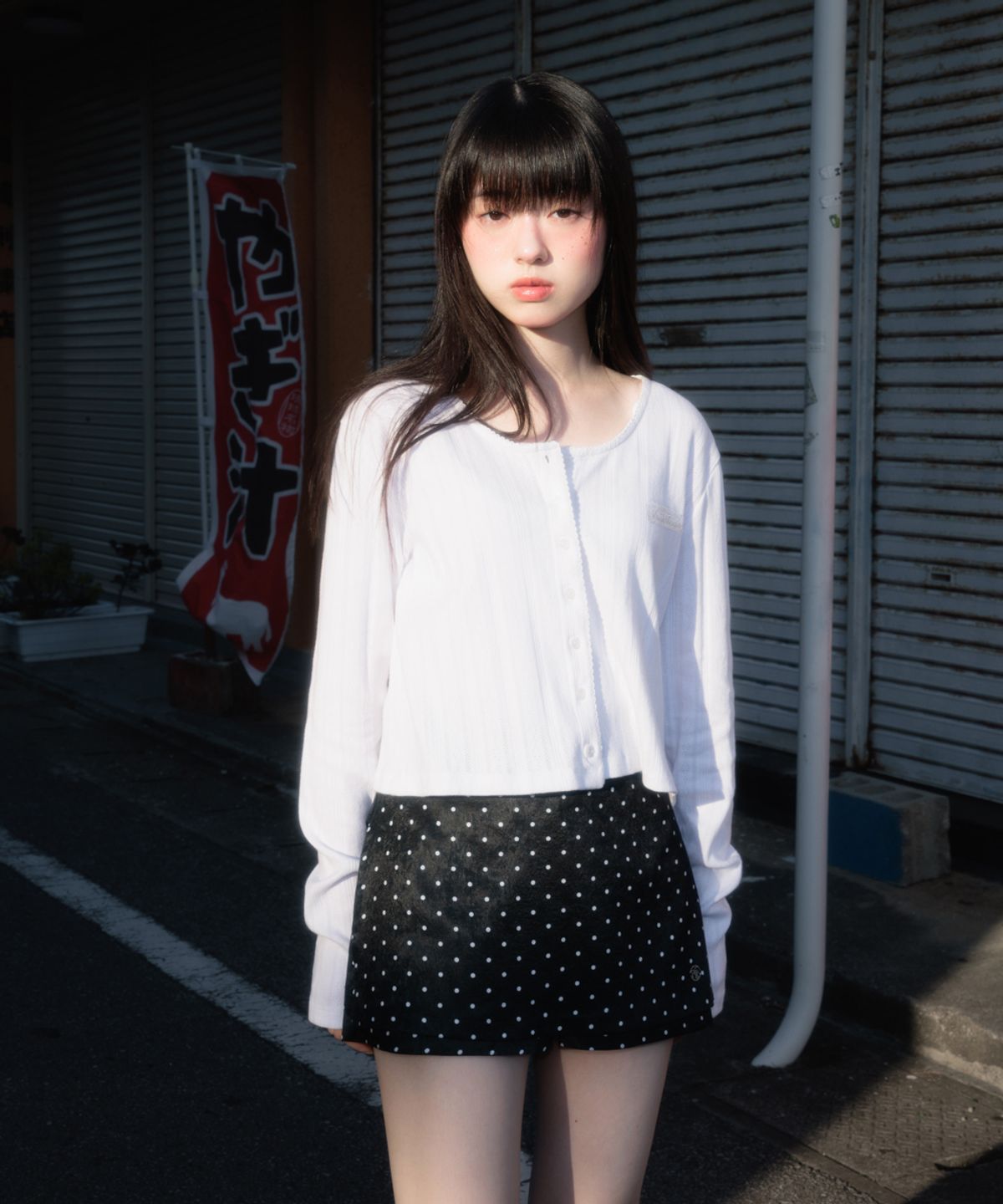 로제프란츠(ROSEFRANTZ) Jacquard Cardigan Sleeveless Set [White]