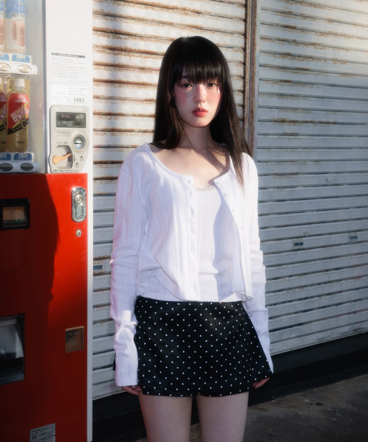 로제프란츠(ROSEFRANTZ) Jacquard Cardigan Sleeveless Set [White]