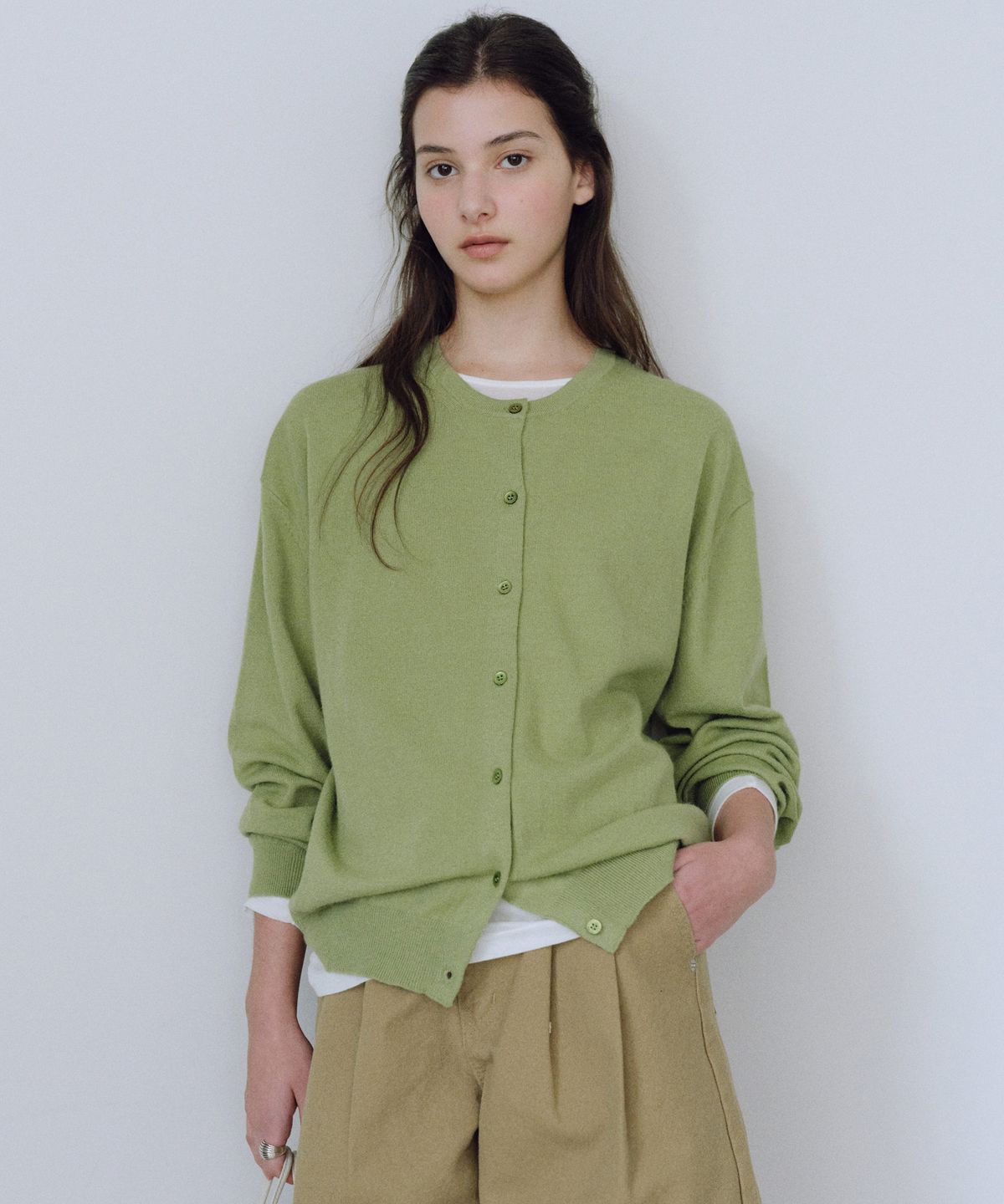 유라고(URAGO) Washable round cardigan