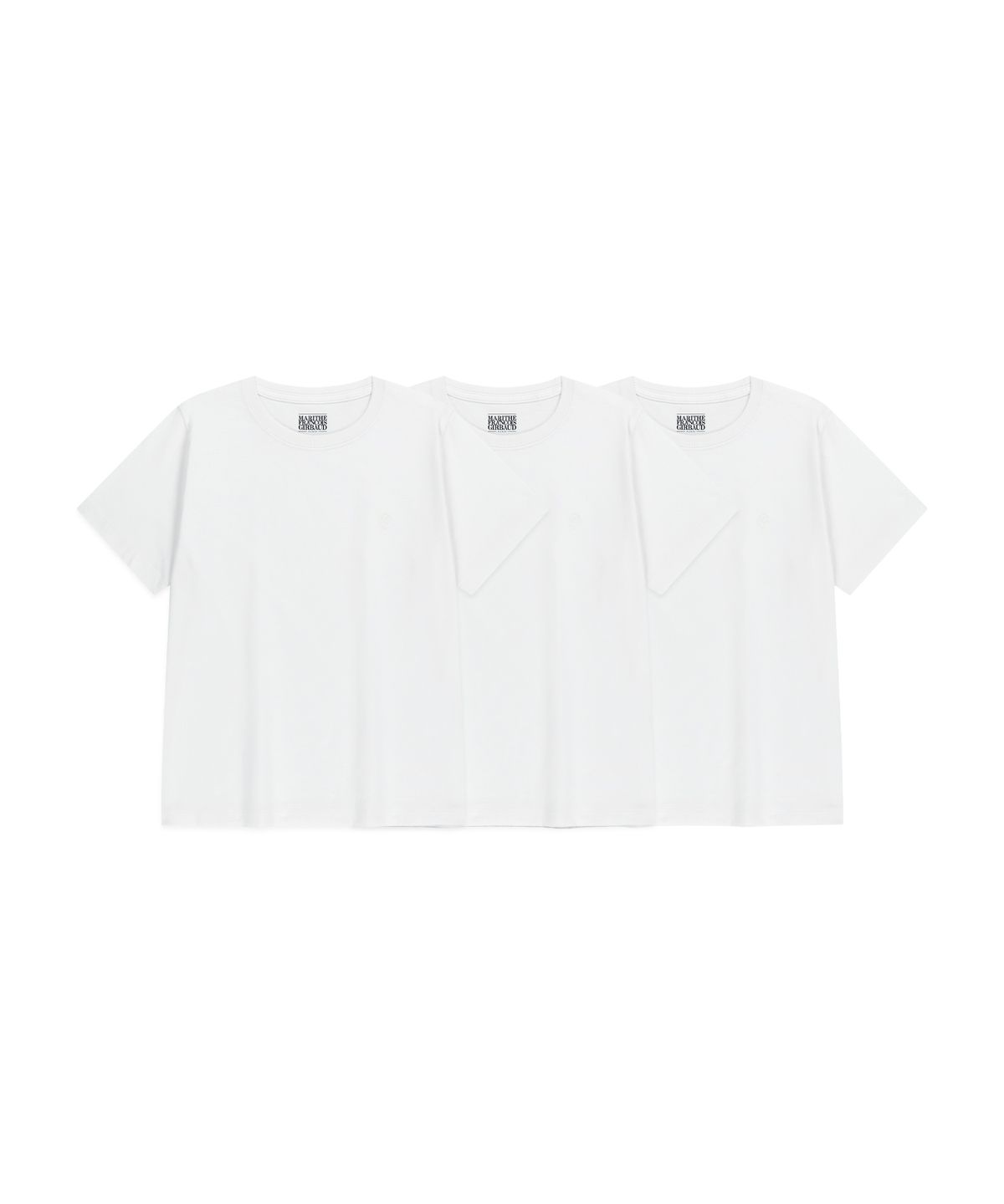 마리떼 프랑소와 저버(MARITHÉ + FRANҪOIS GIRBAUD) W 3PACK CIRCLE LOGO TEE white
