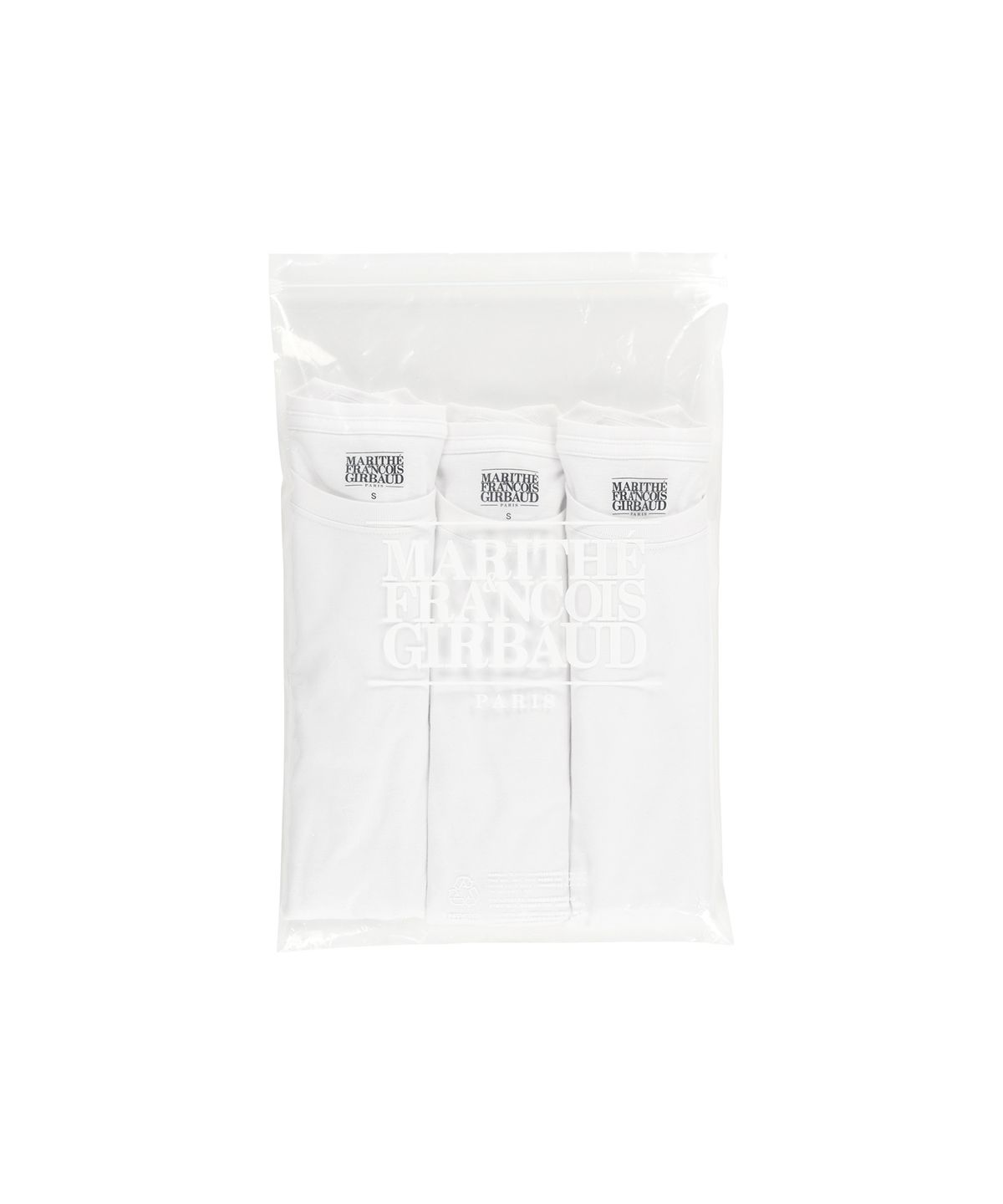 마리떼 프랑소와 저버(MARITHÉ + FRANҪOIS GIRBAUD) W 3PACK CIRCLE LOGO TEE white