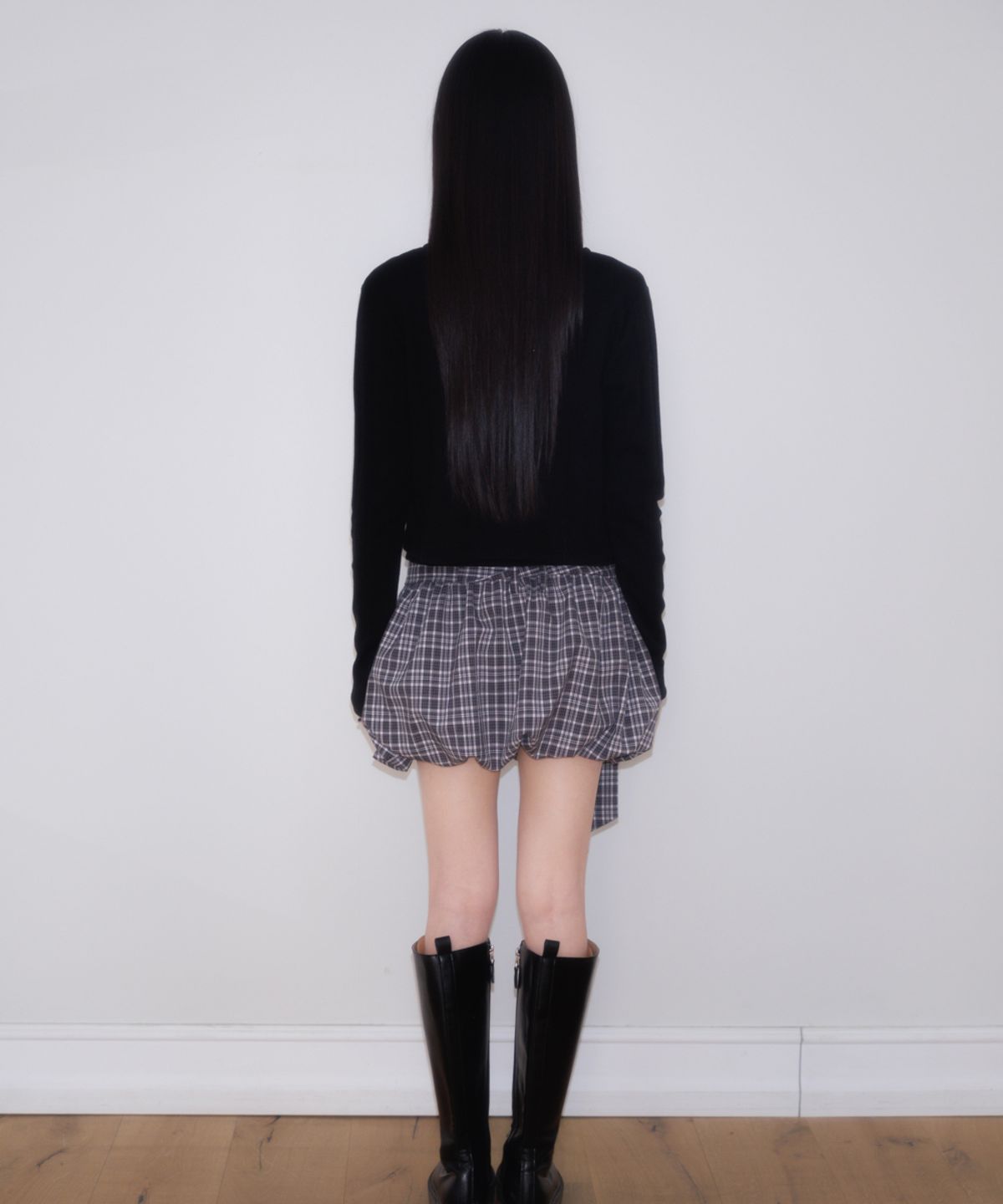 로제프란츠(ROSEFRANTZ) Jacquard Cardigan Sleeveless Set [Black]