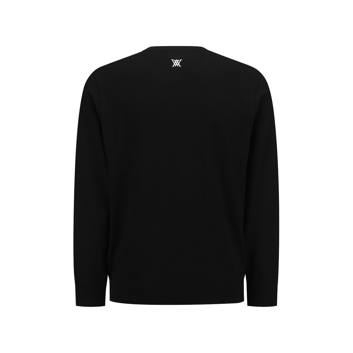 어뉴골프(ANEW GOLF) MEN LINE POINT ROUND SWEATER_BK