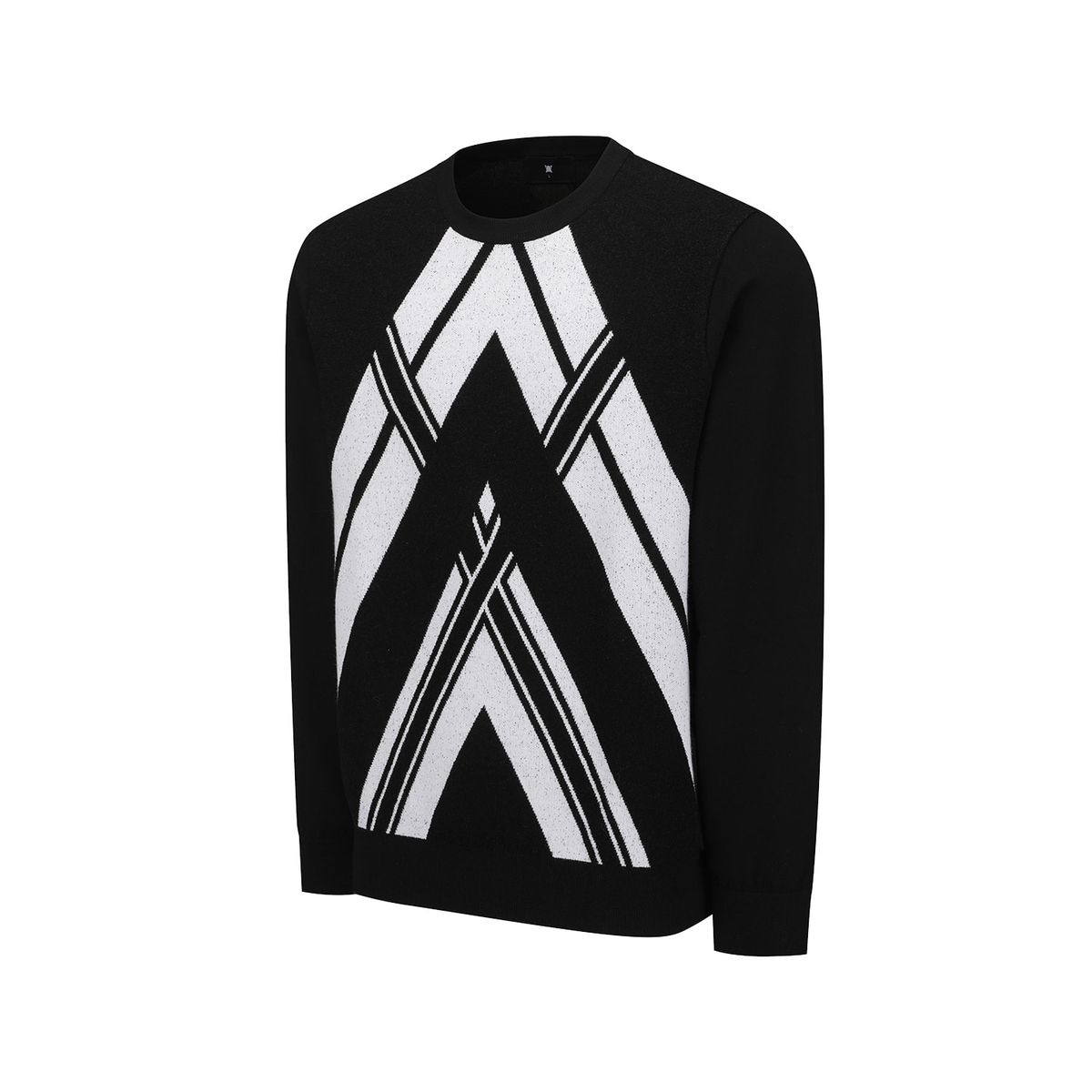 어뉴골프(ANEW GOLF) MEN LINE POINT ROUND SWEATER_BK