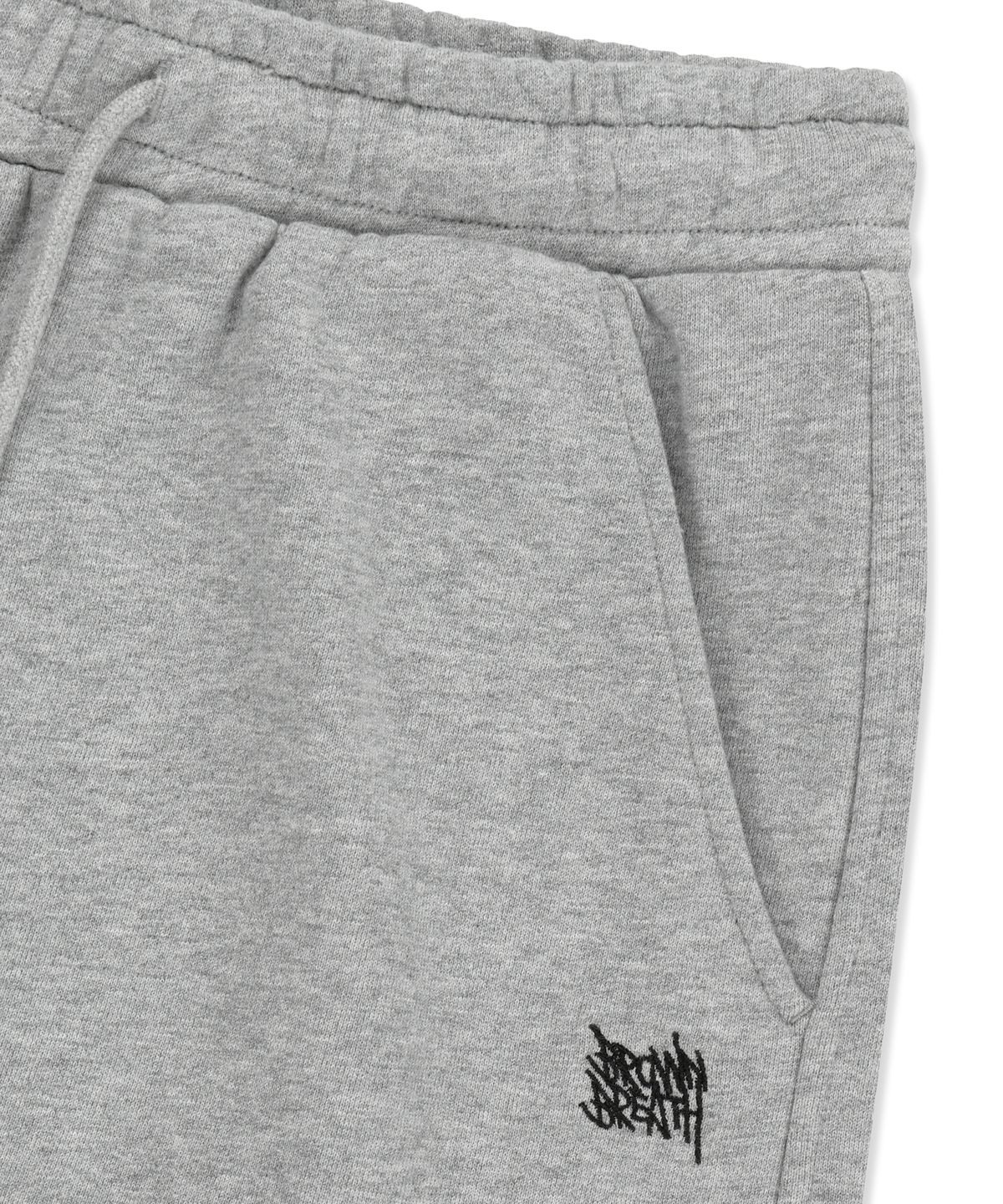 브라운브레스(BROWNBREATH) W DAMAGED SWEAT PANTS - MELANGE GREY