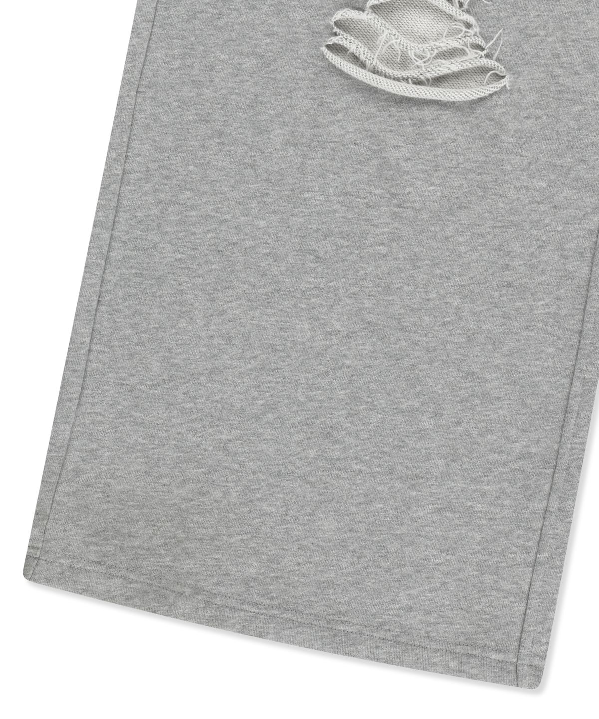 브라운브레스(BROWNBREATH) W DAMAGED SWEAT PANTS - MELANGE GREY