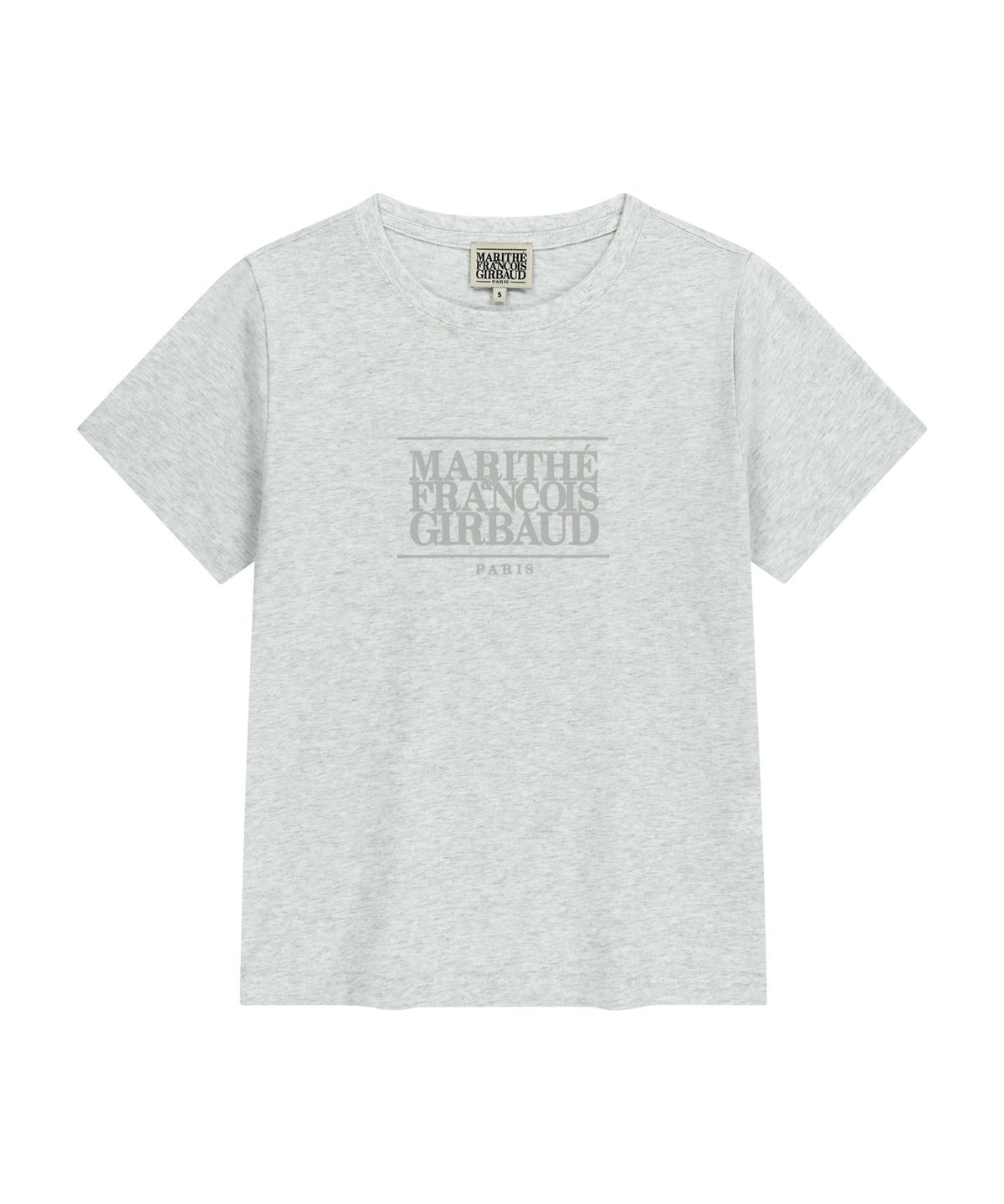 마리떼 프랑소와 저버(MARITHÉ + FRANҪOIS GIRBAUD) W CLASSIC LOGO TEE light heather gray