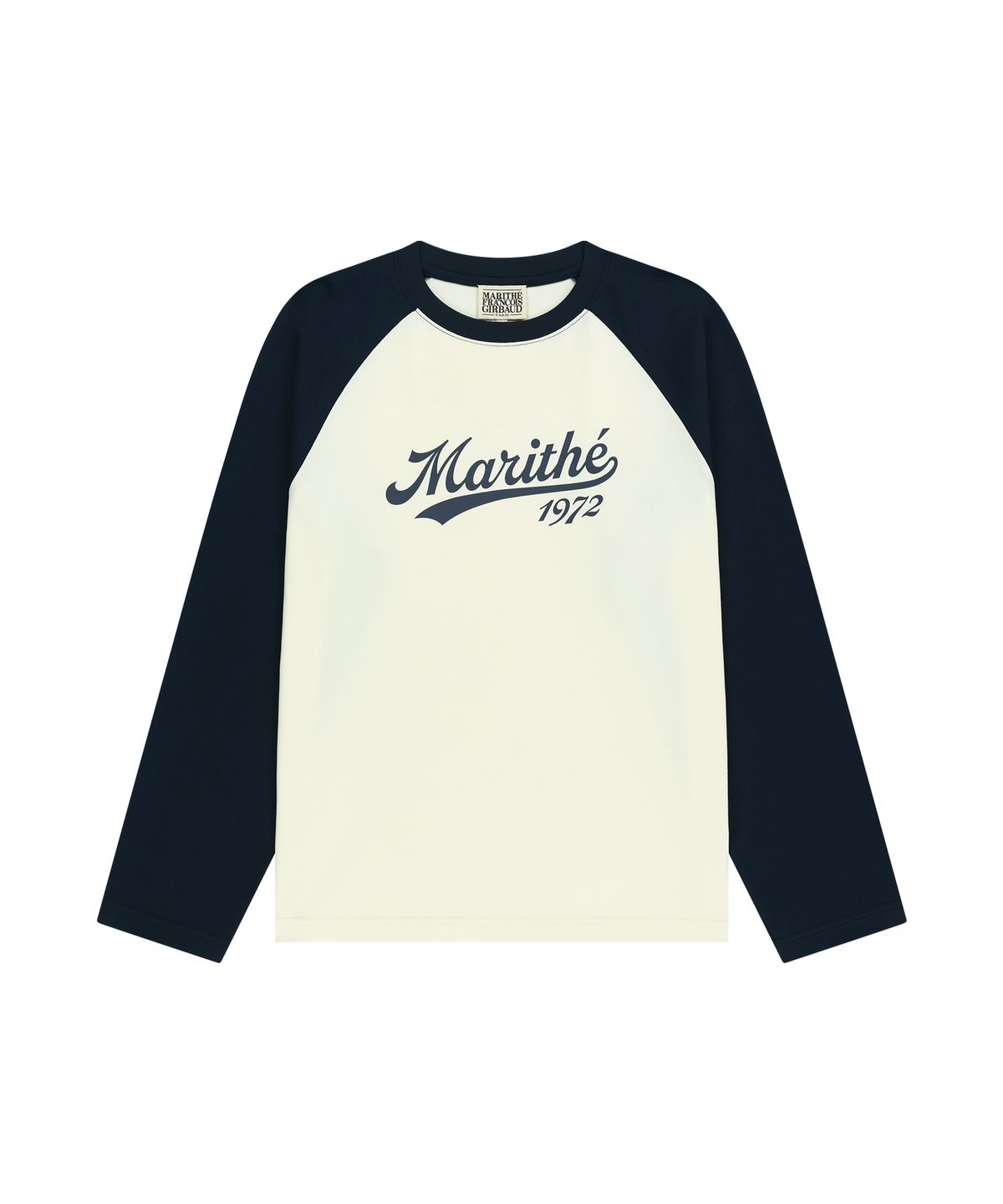 마리떼 프랑소와 저버(MARITHÉ + FRANҪOIS GIRBAUD) SLEEVE CONTRAST LONG SLEEVE TEE navy