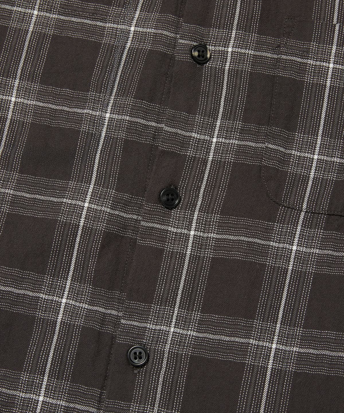 스웨이드(SUADE) CROPPED CHECK SHIRT [GRAY]