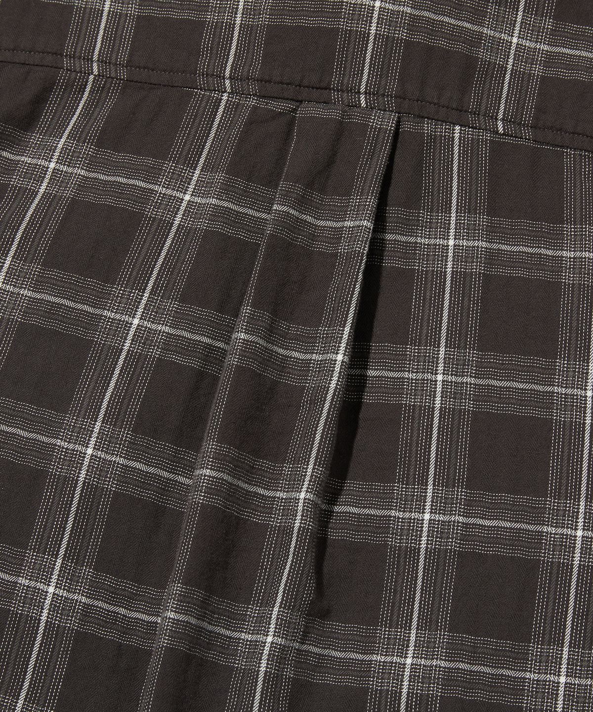 스웨이드(SUADE) CROPPED CHECK SHIRT [GRAY]
