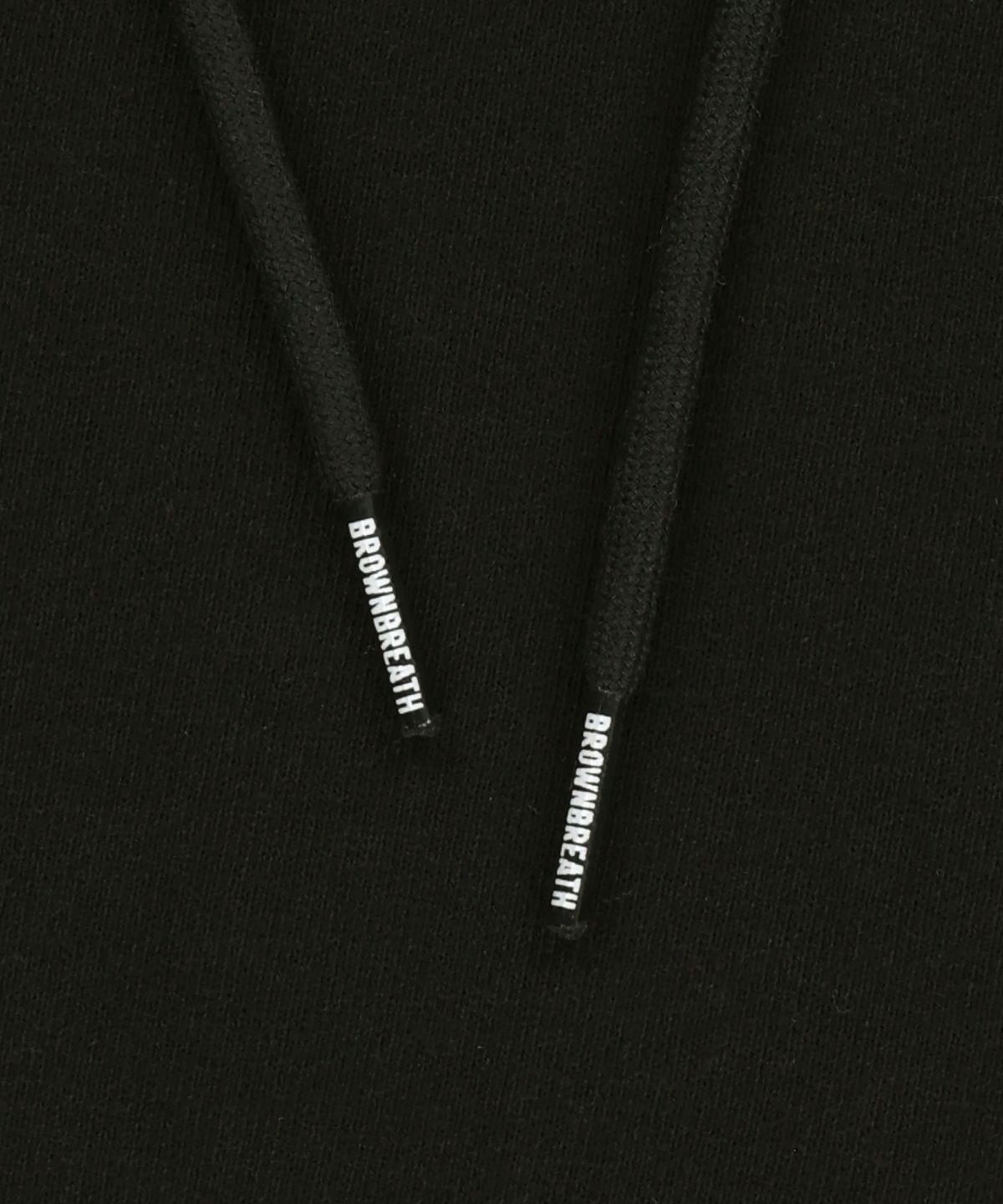브라운브레스(BROWNBREATH) W CRUSH TAG KITTY HOODIE - BLACK