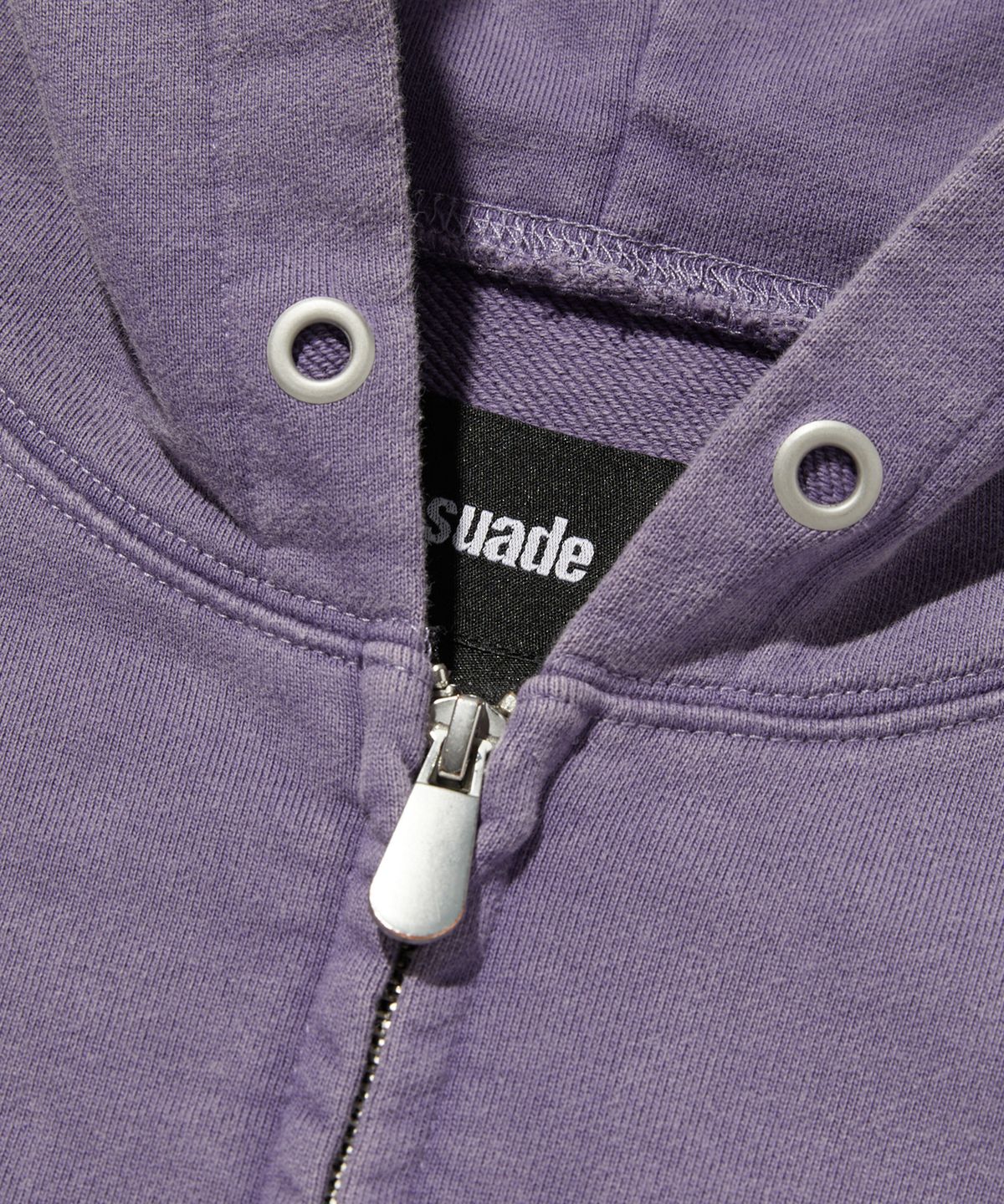 스웨이드(SUADE) CROPPED WASHED HOOD ZIP UP [PURPLE]