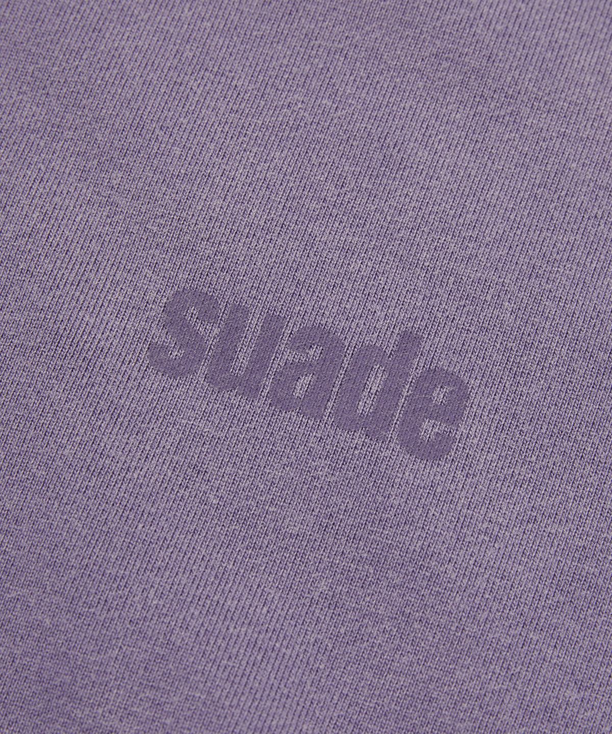 스웨이드(SUADE) CROPPED WASHED HOOD ZIP UP [PURPLE]