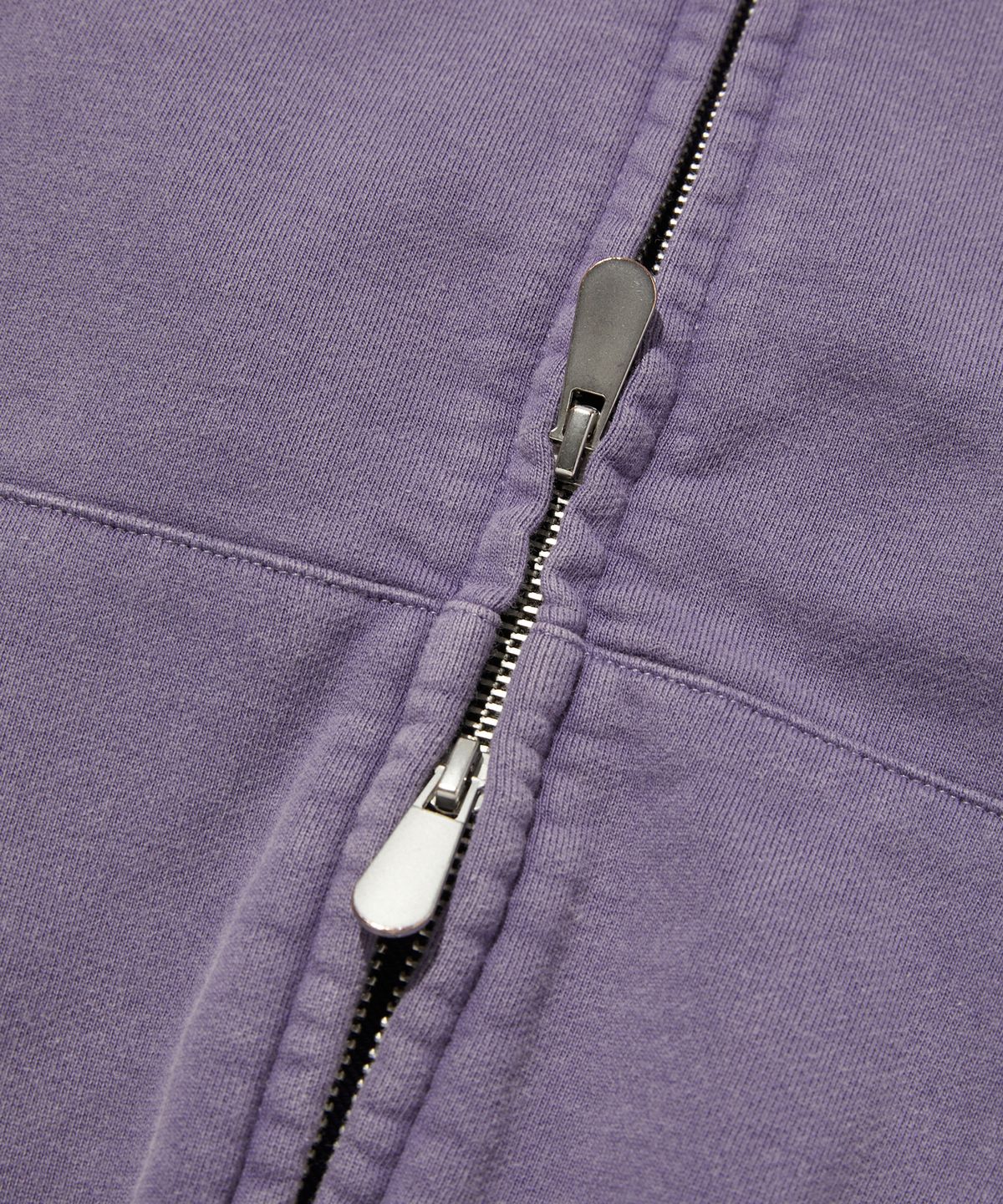 스웨이드(SUADE) CROPPED WASHED HOOD ZIP UP [PURPLE]