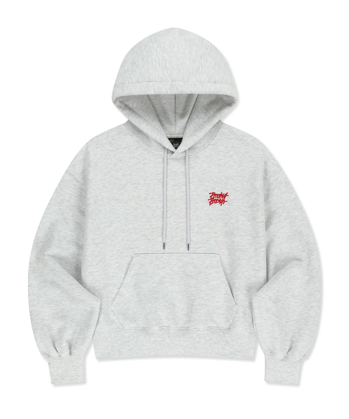 브라운브레스(BROWNBREATH) W CRUSH TAG KITTY HOODIE - ASH