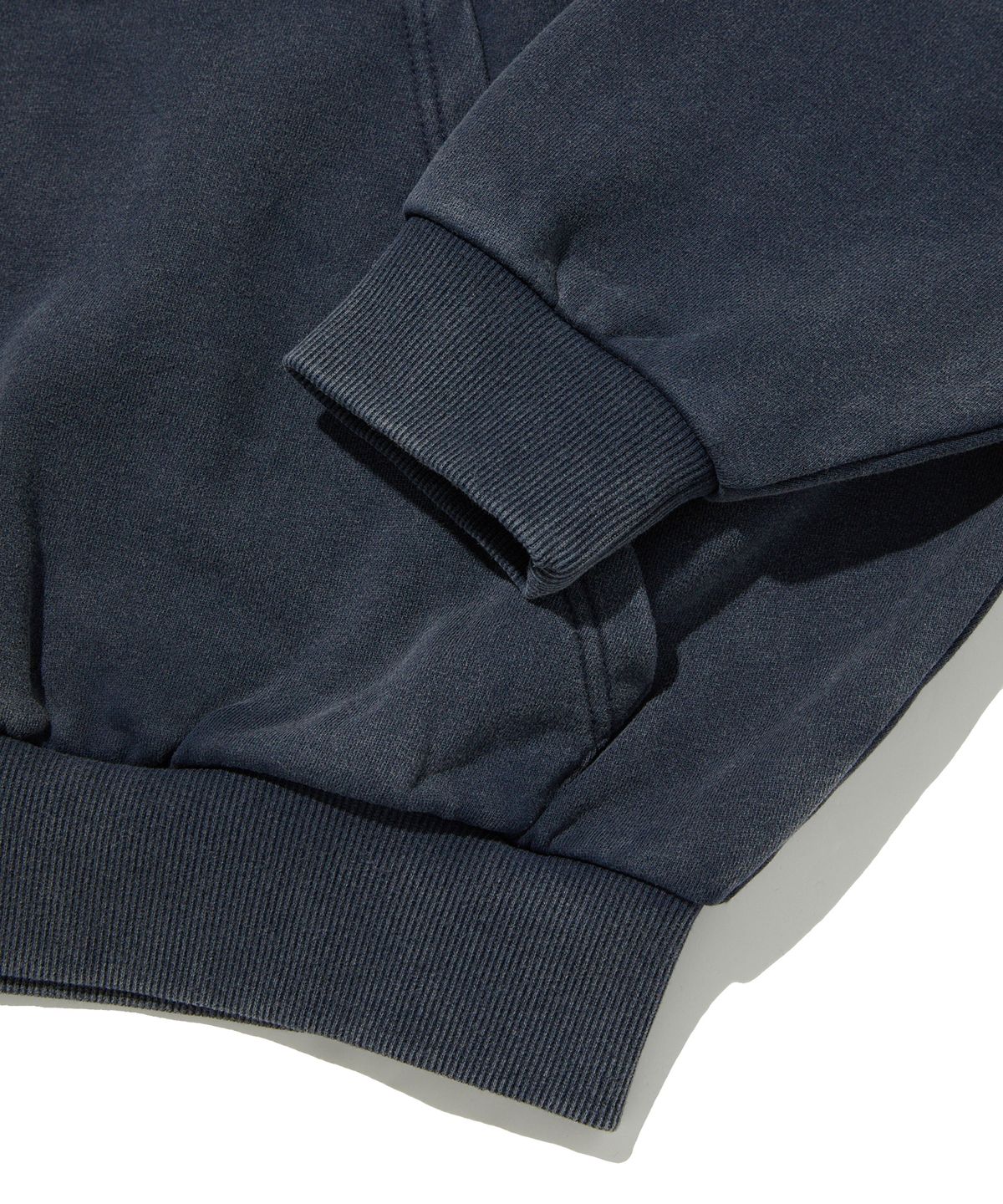 스웨이드(SUADE) CROPPED WASHED HOOD ZIP UP [WASHING NAVY]