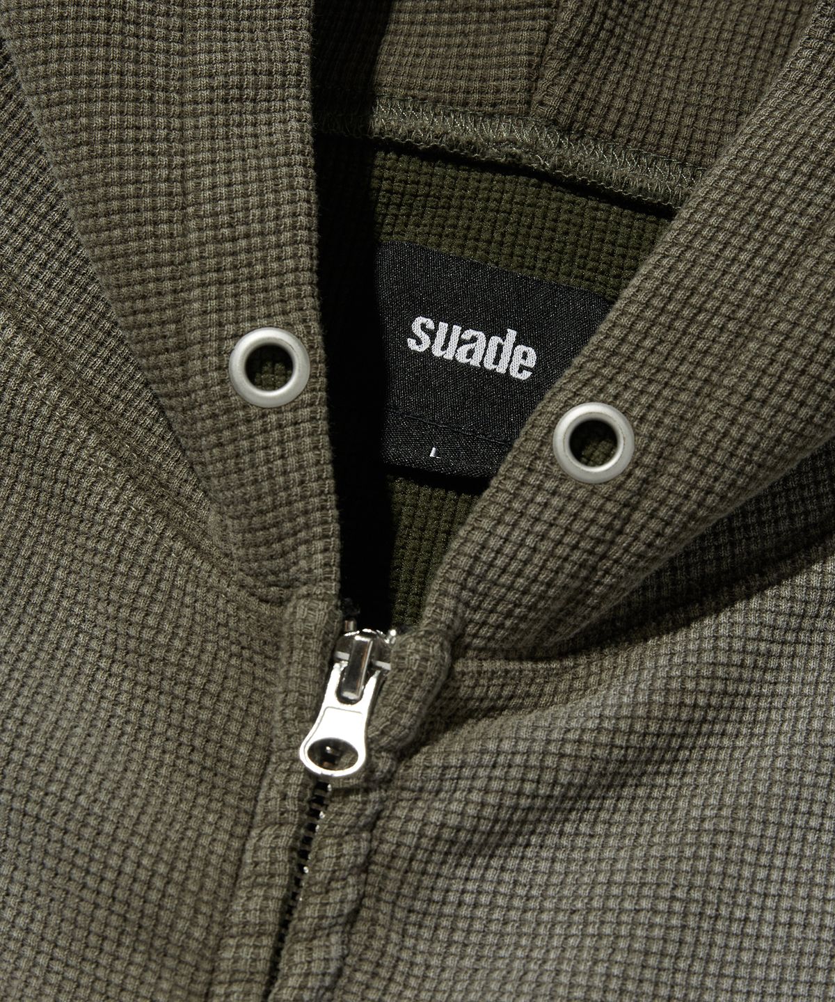 스웨이드(SUADE) WASHED THERMAL HOOD ZIP UP [KHAKI]