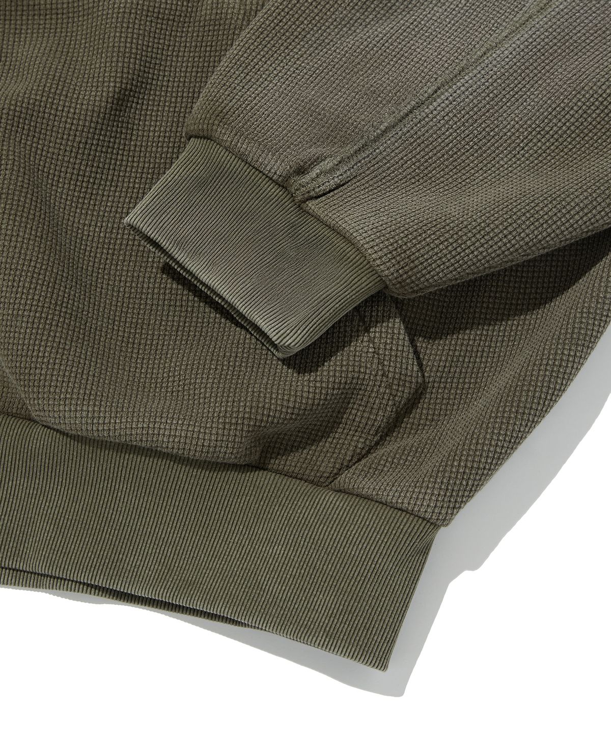 스웨이드(SUADE) WASHED THERMAL HOOD ZIP UP [KHAKI]