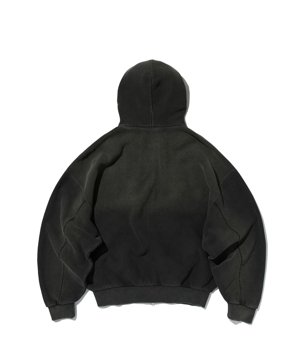 스웨이드(SUADE) WASHED THERMAL HOOD ZIP UP [WASHING BLACK]