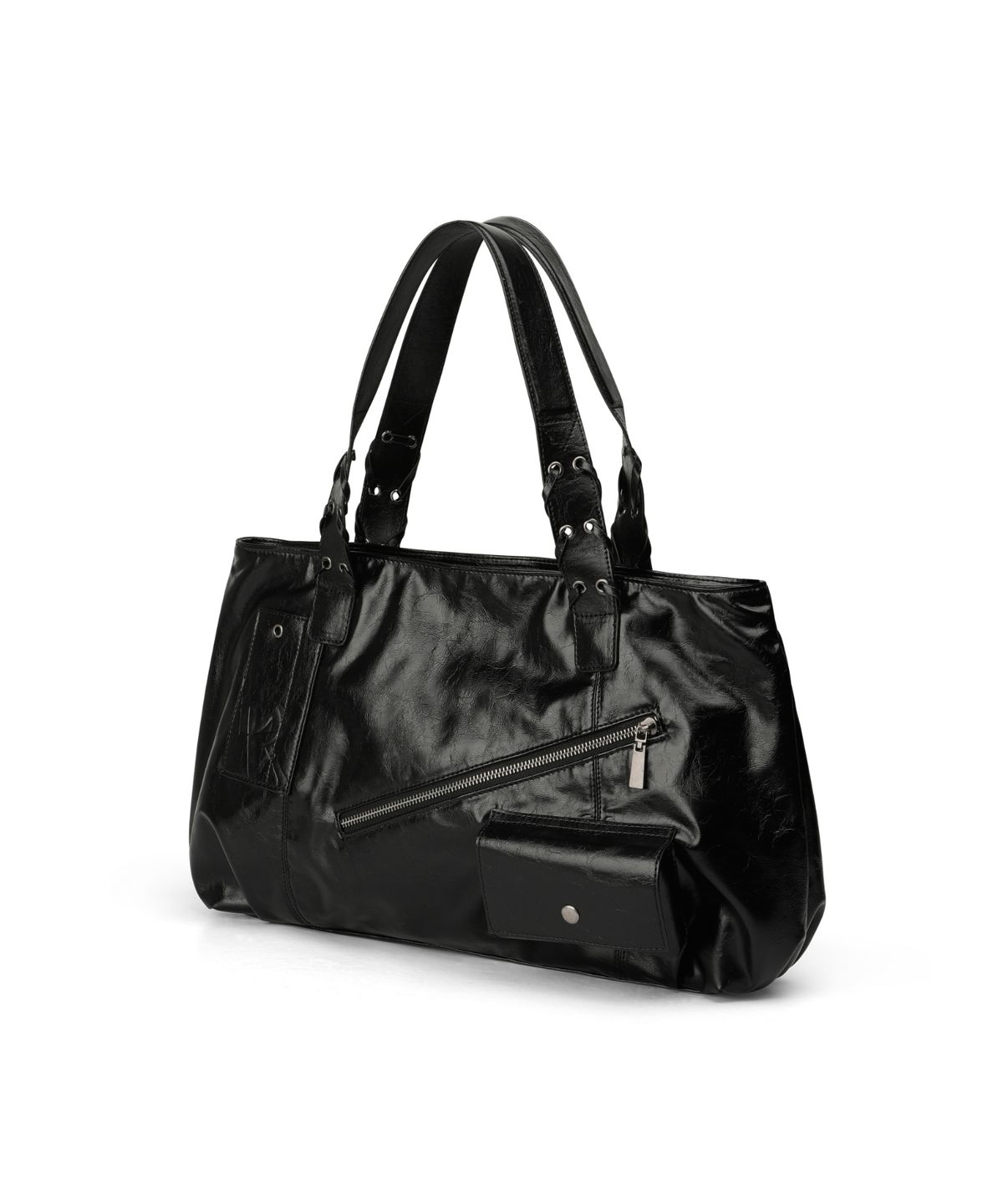 레더리(LEATHERY) 뮤트 박스 레더 숄더백 [BLACK]