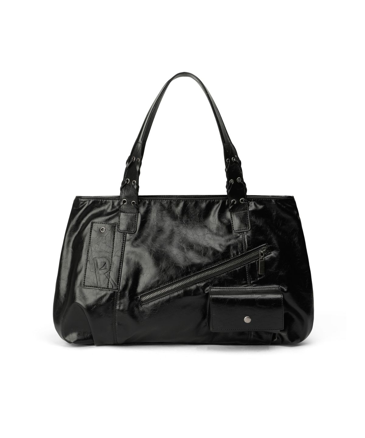 레더리(LEATHERY) 뮤트 박스 레더 숄더백 [BLACK]