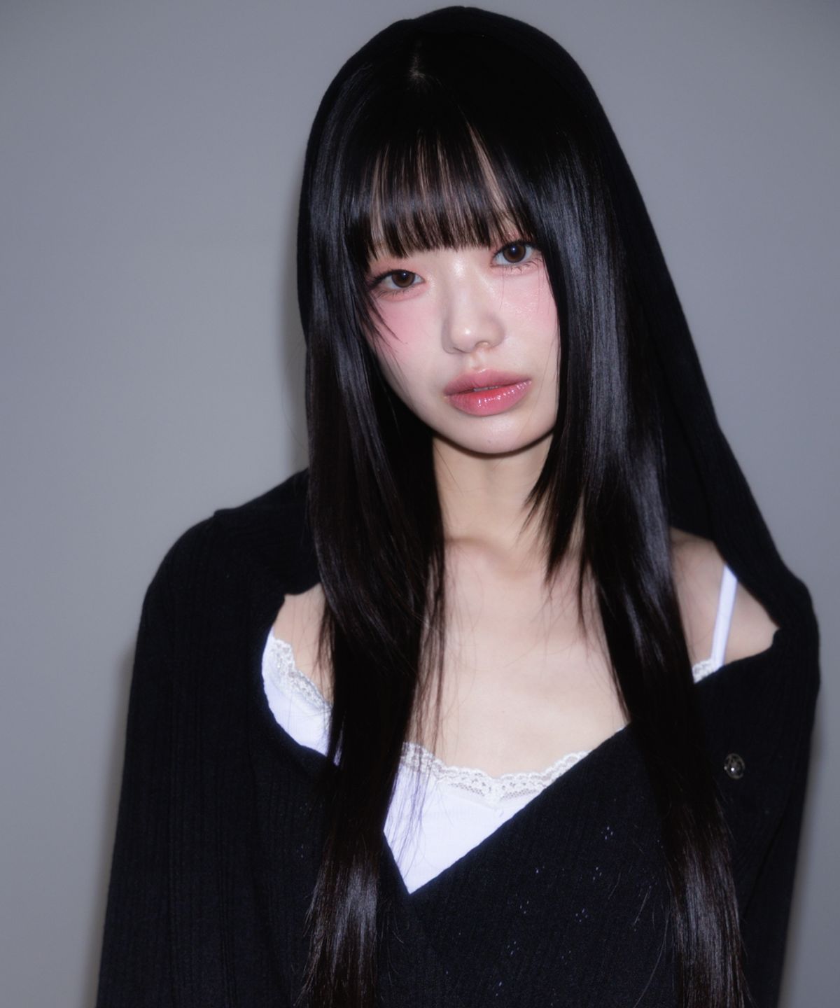 로제프란츠(ROSEFRANTZ) Wrap Shirring Hood Long Sleeve [Black]