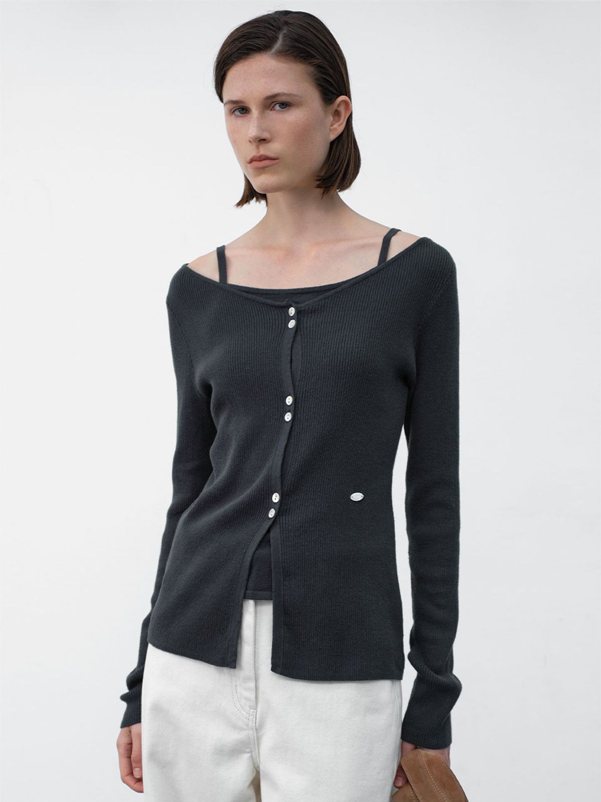아틀리에 나인(ATELIER NAIN) TALLI SOLID KNIT CARDIGAN (Z-CD-2228)