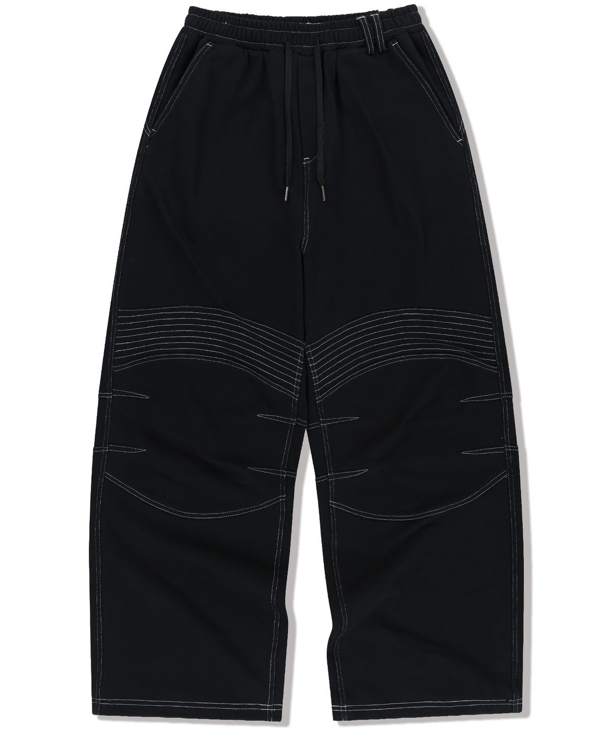 낫포너드(NOT4NERD) Structured Biker Sweat Pants - Black