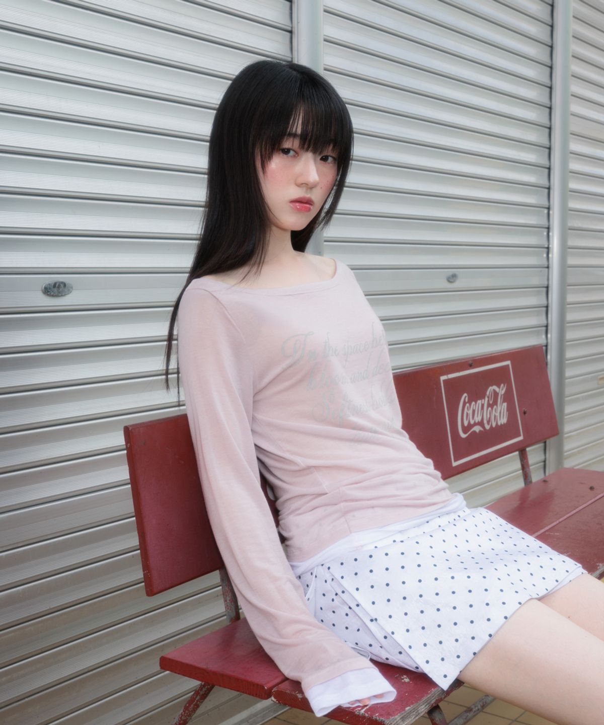 로제프란츠(ROSEFRANTZ) Lettering Angel Long Sleeve [Pink]