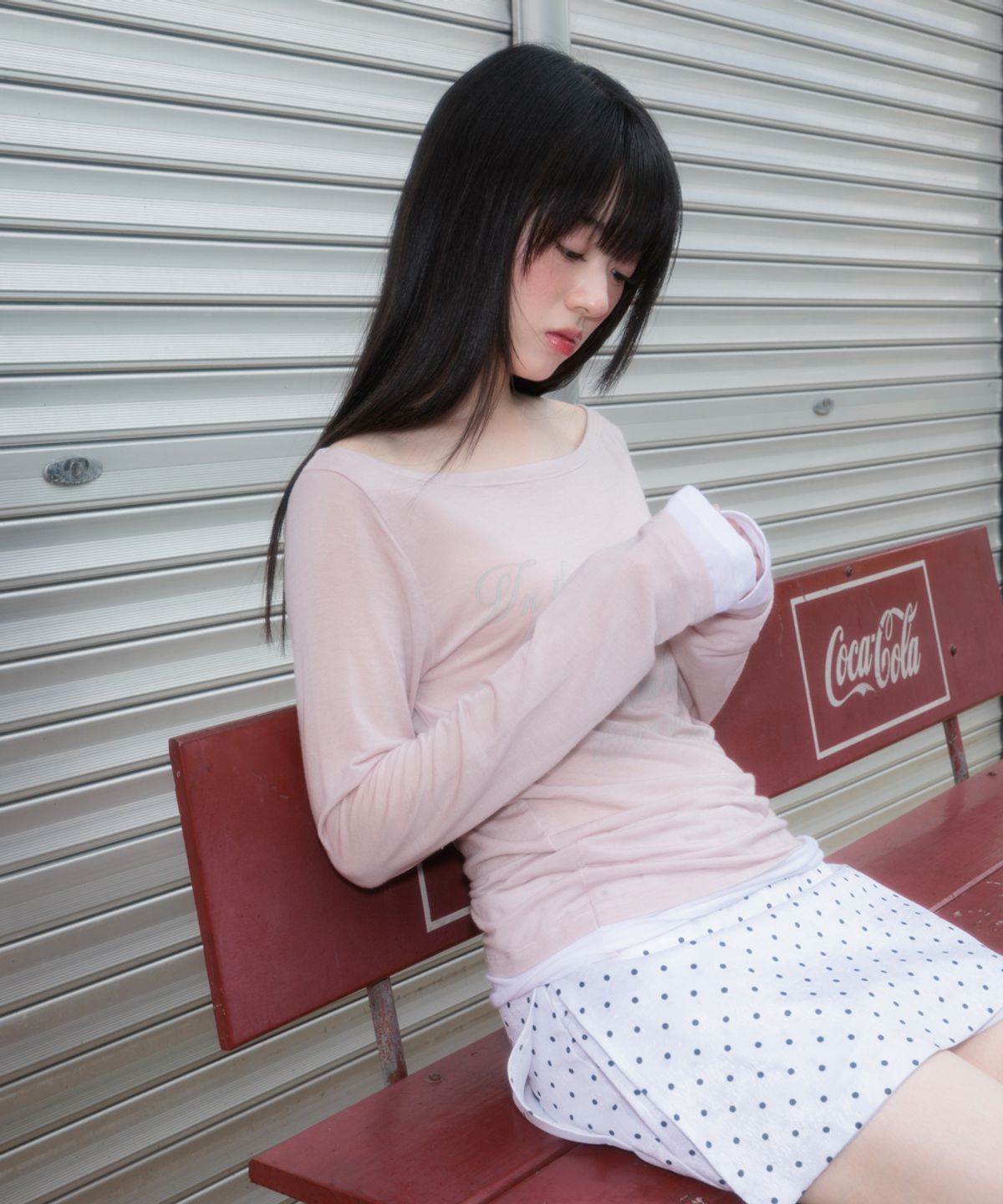 로제프란츠(ROSEFRANTZ) Lettering Angel Long Sleeve [Pink]