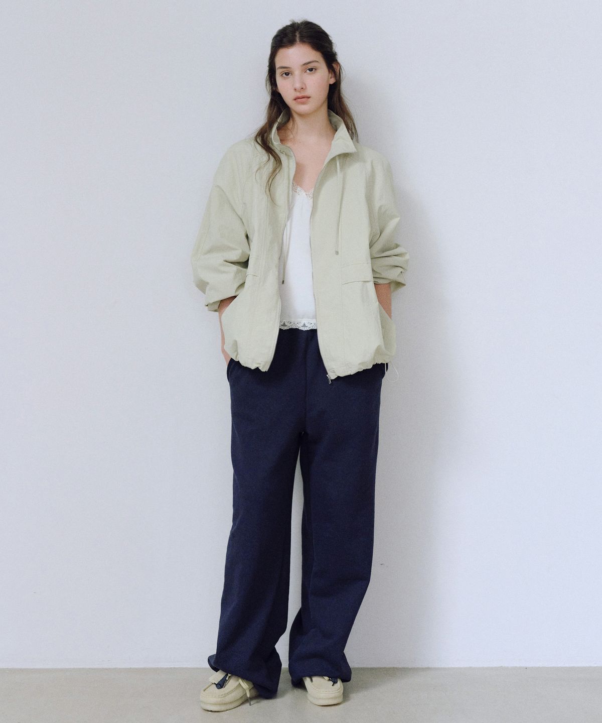 유라고(URAGO) Nylon string high neck jumper