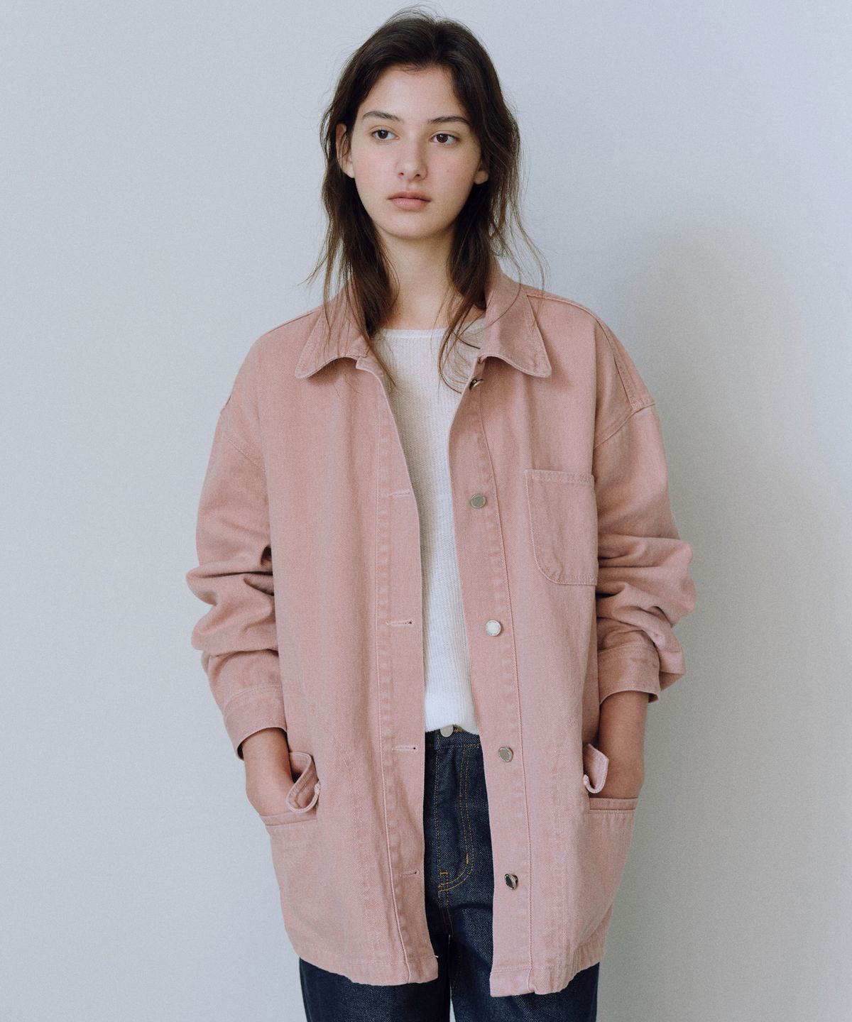 유라고(URAGO) Washed denim work jacket