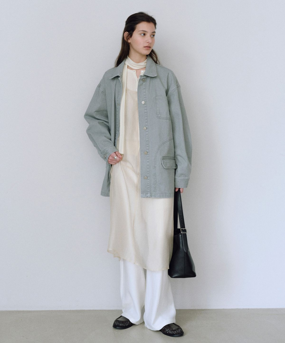 유라고(URAGO) Washed denim work jacket