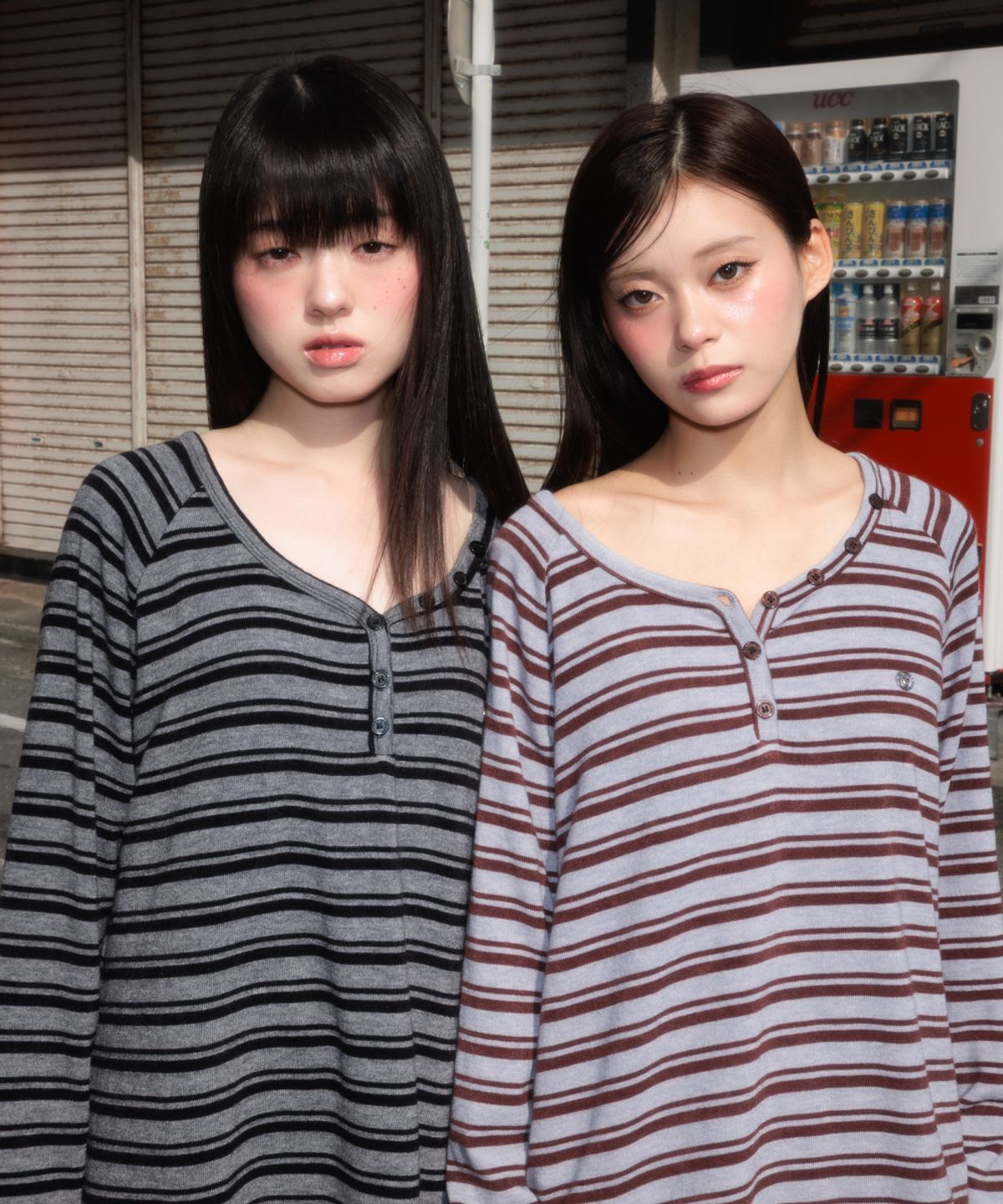 로제프란츠(ROSEFRANTZ) Stripe Button Long Sleeve [Blue]