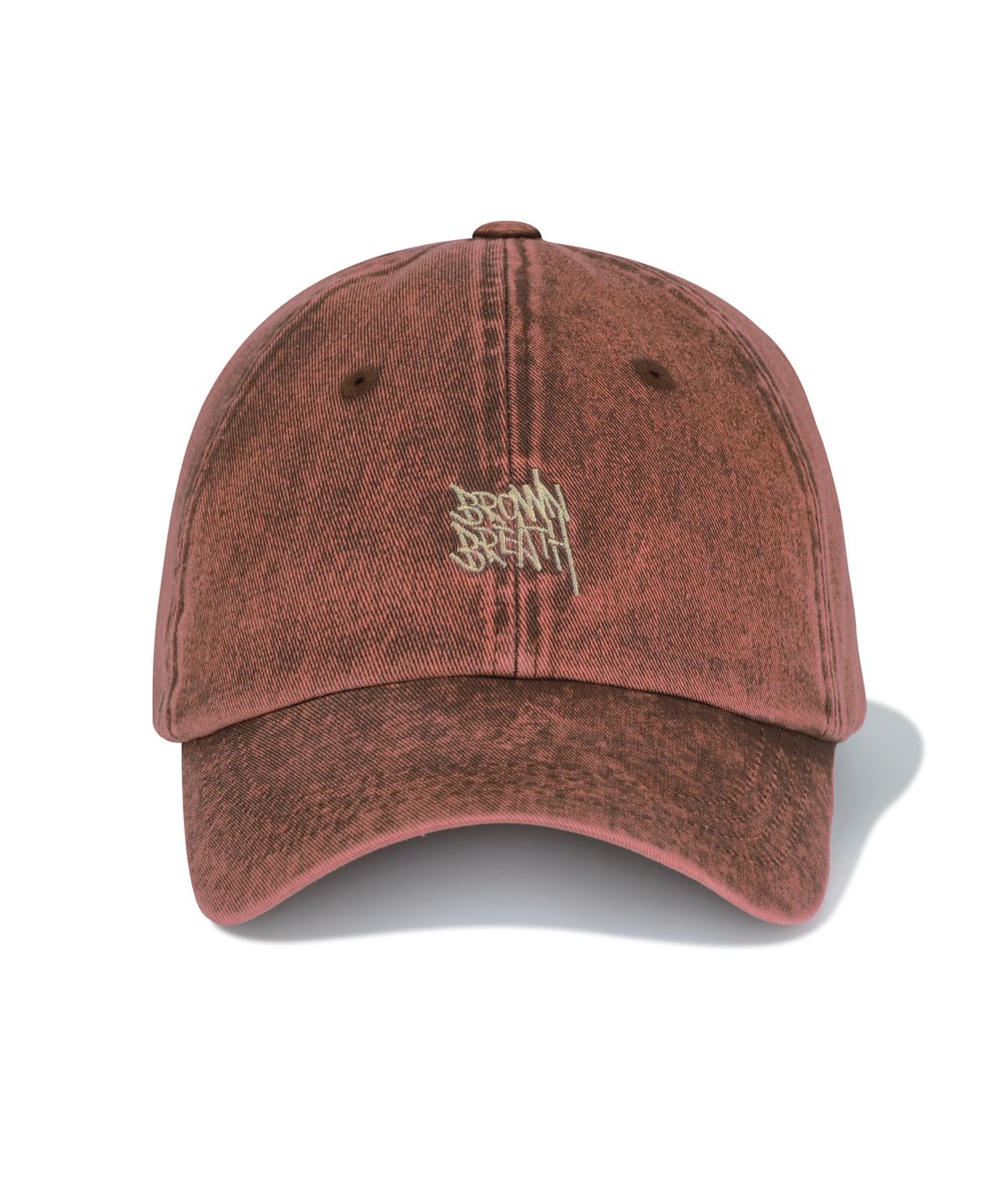 브라운브레스(BROWNBREATH) WASHING TAG CAP - BURGUNDY