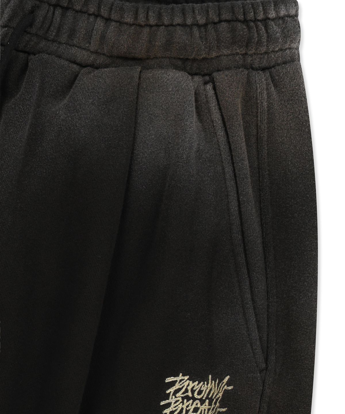 브라운브레스(BROWNBREATH) CRUSH TAG WASHED CARGO PANTS - BLACK
