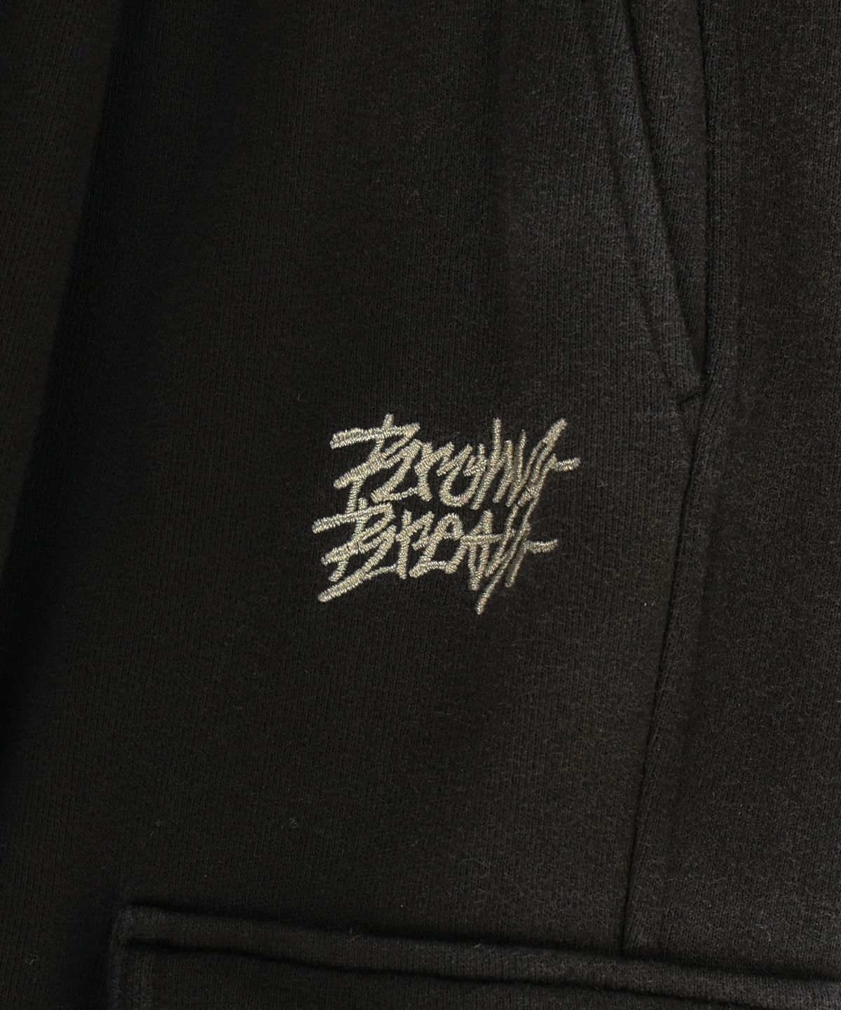 브라운브레스(BROWNBREATH) CRUSH TAG WASHED CARGO PANTS - BLACK