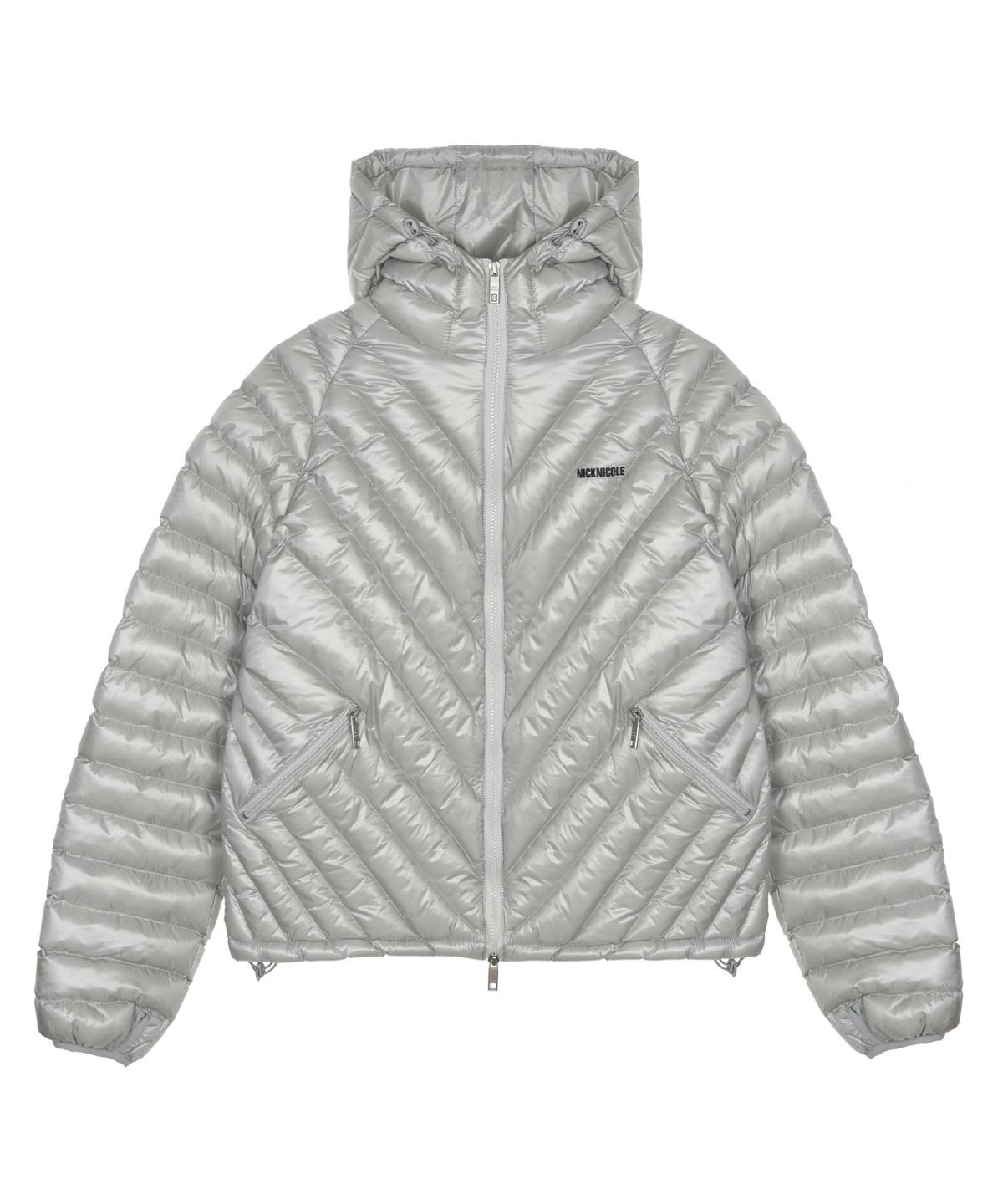 닉앤니콜(NICK&NICOLE) NICOLE LIGHT WEIGHT HOODY PADDING_LIGHT GRAY